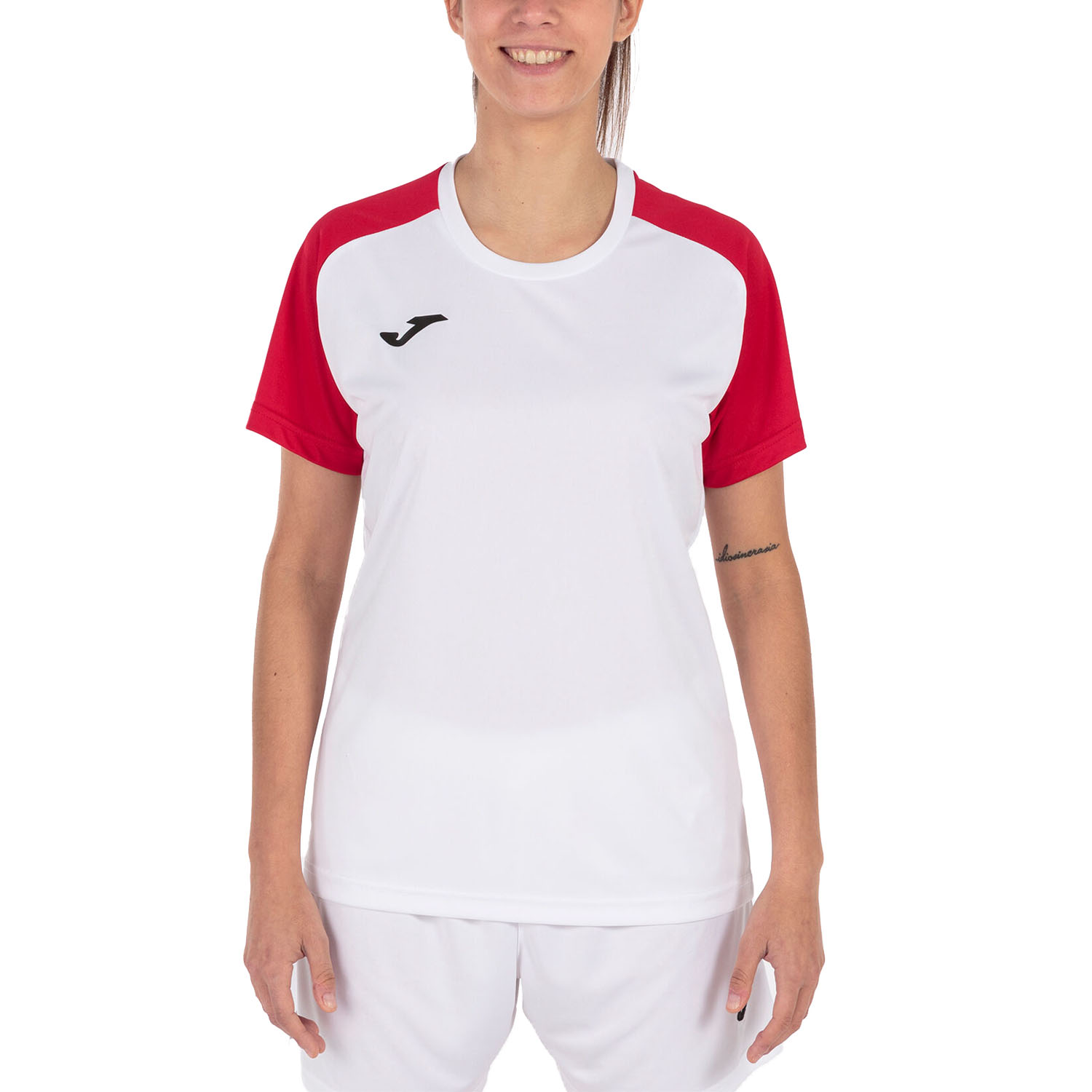 Joma Academy IV T-Shirt - White/Red