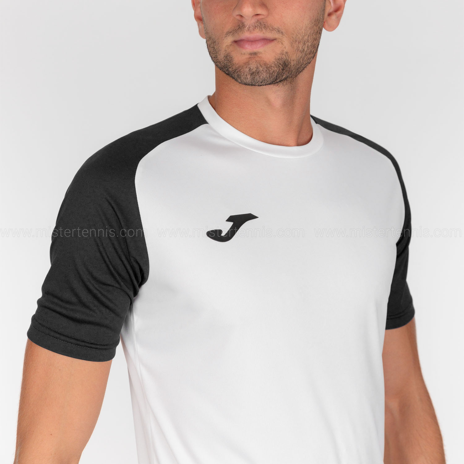 Joma Academy IV Camiseta de Tenis Hombre - White/Black