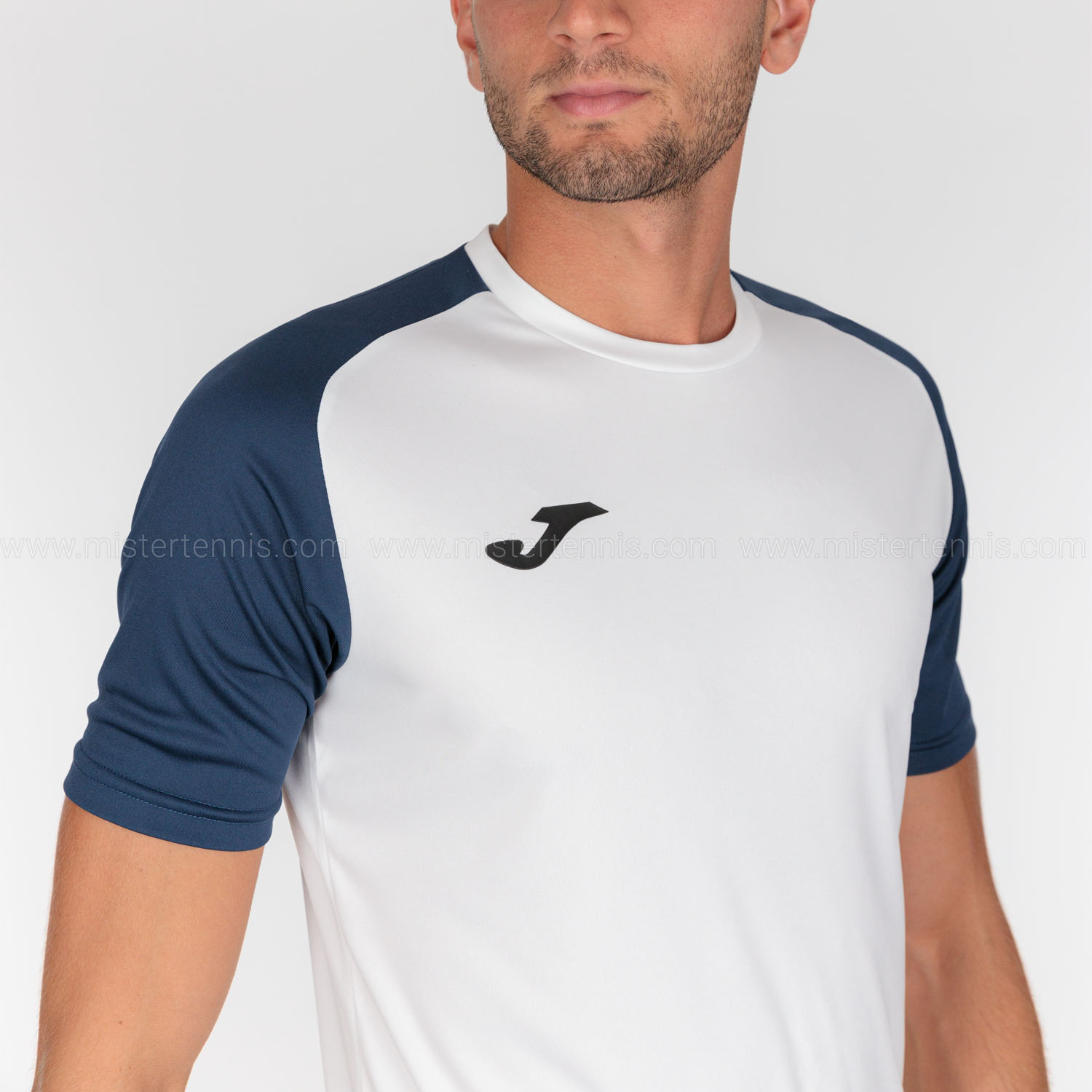 Joma Academy IV T-Shirt - White/Navy