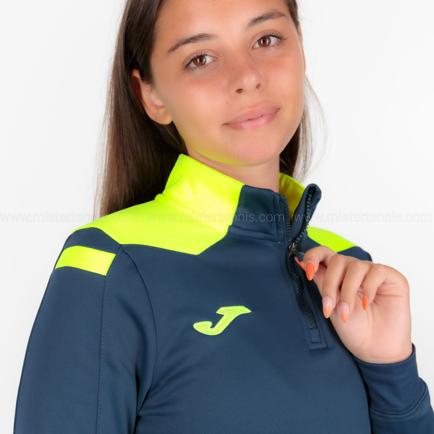 Joma Championship VI Sweatshirt - Navy/Fluor Yellow