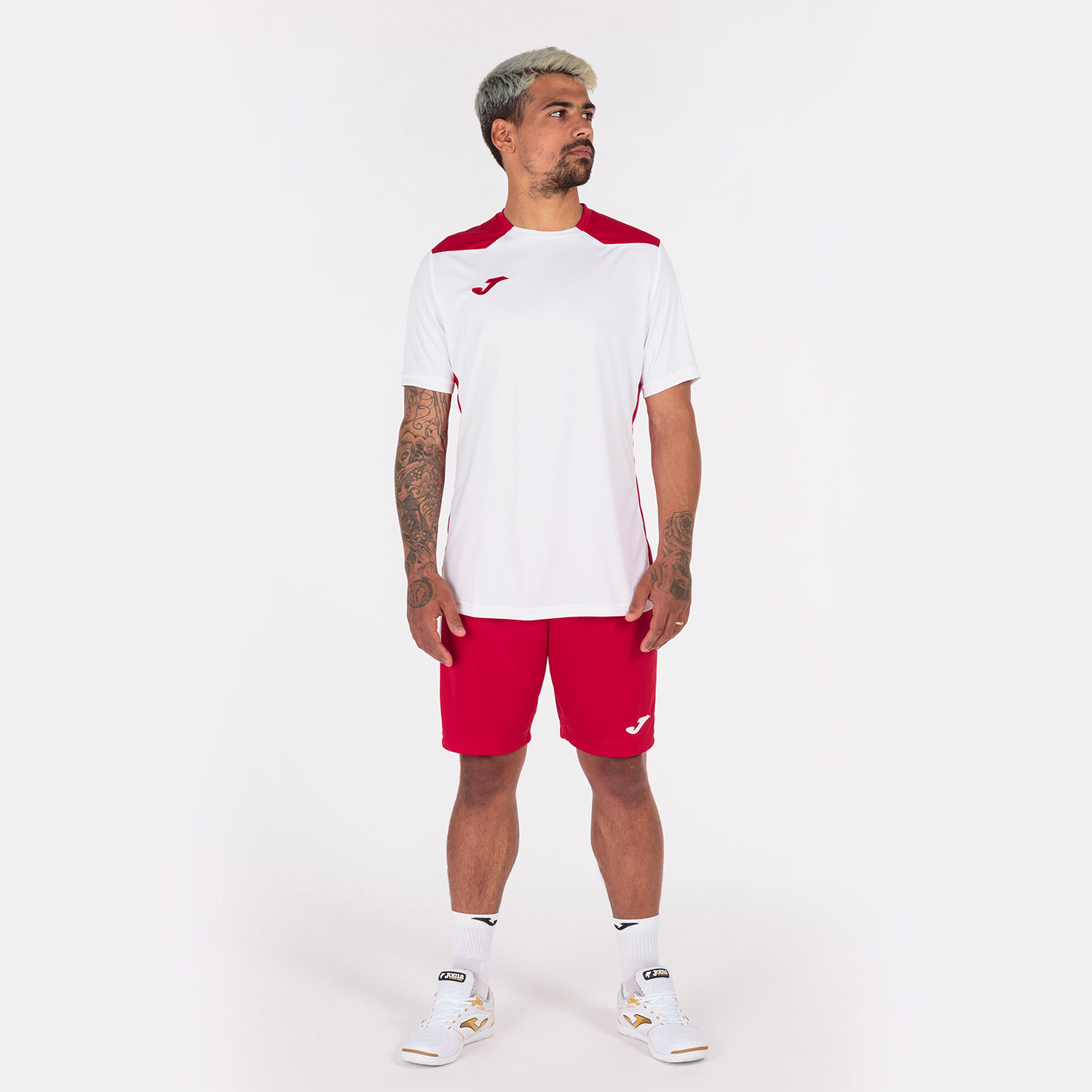 Joma Championship VI Camiseta - White/Red