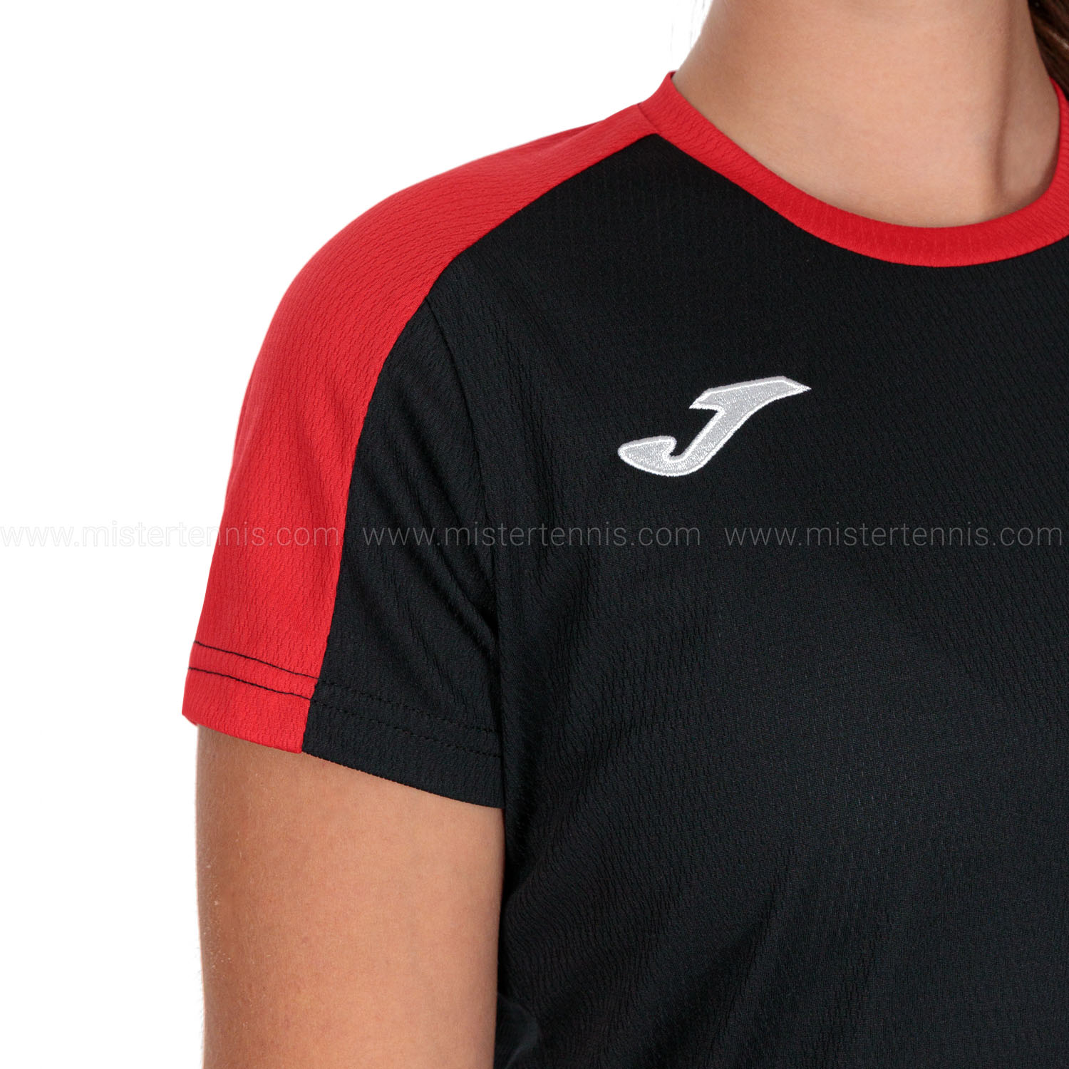 Joma Eco Championship Logo Maglietta - Black/Red