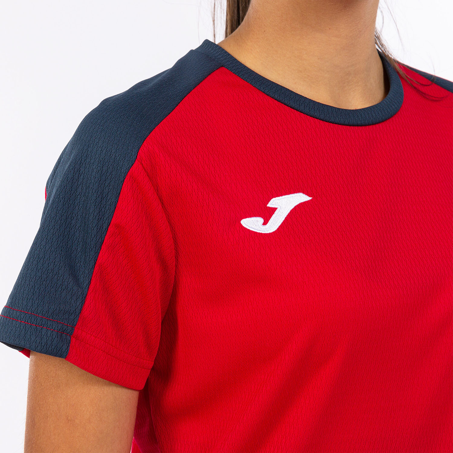 Joma Eco Championship Logo T-Shirt - Red/Navy