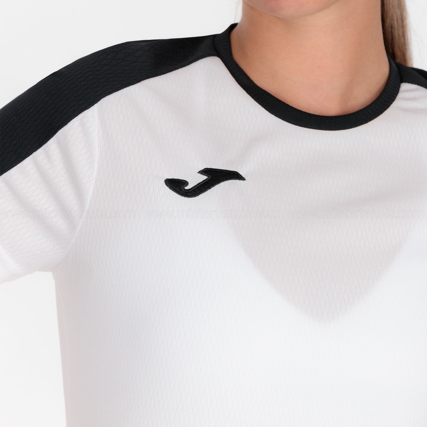 Joma Eco Championship Logo Camiseta - White/Black