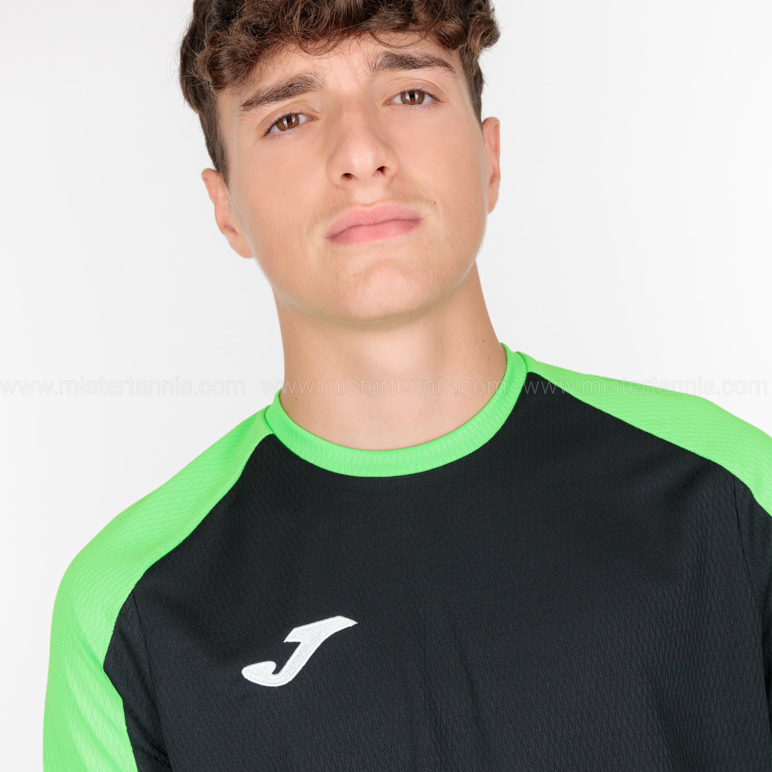 Joma Eco Championship Camiseta - Black/Fluor Green