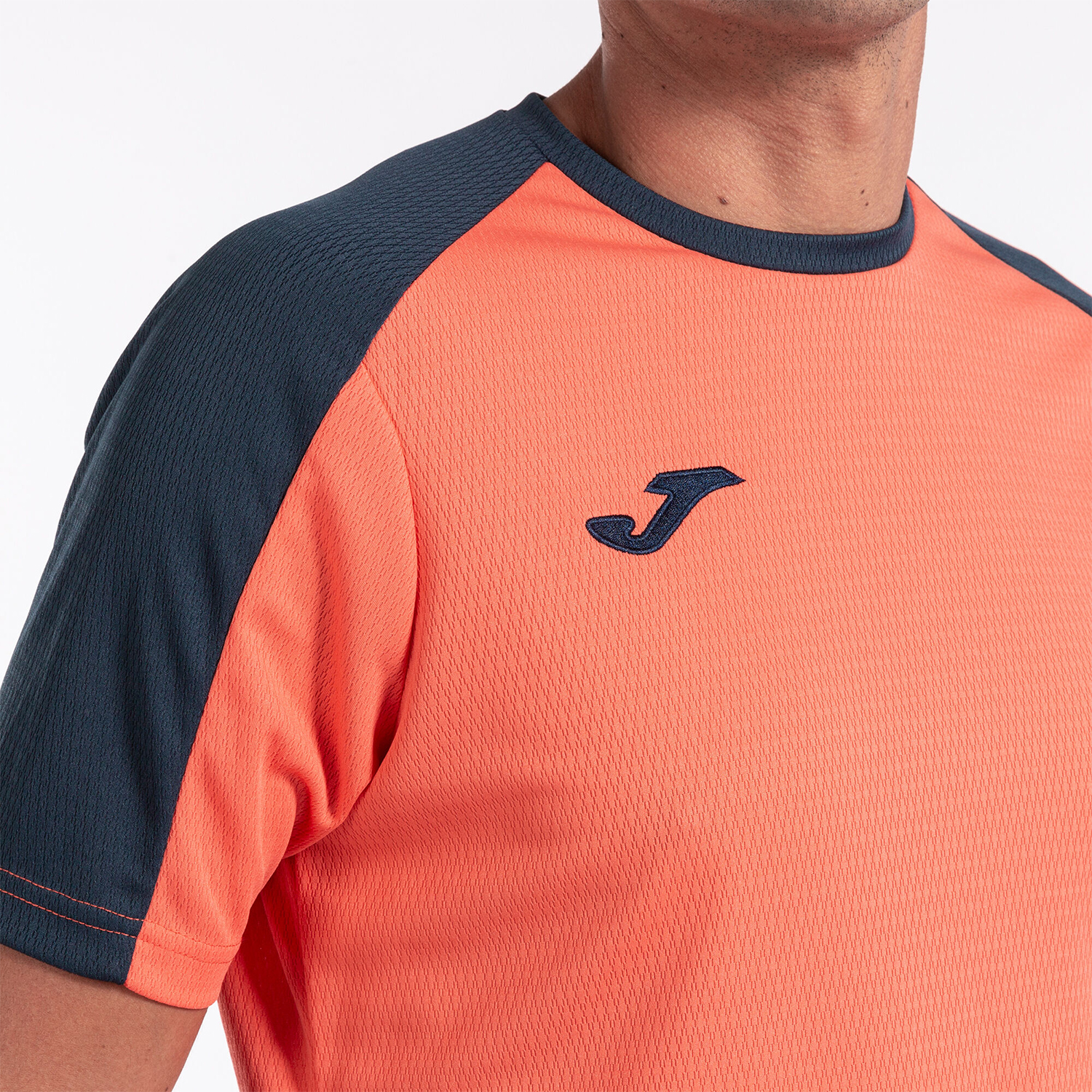 Joma Eco Championship T-Shirt - Fluor Orange/Navy