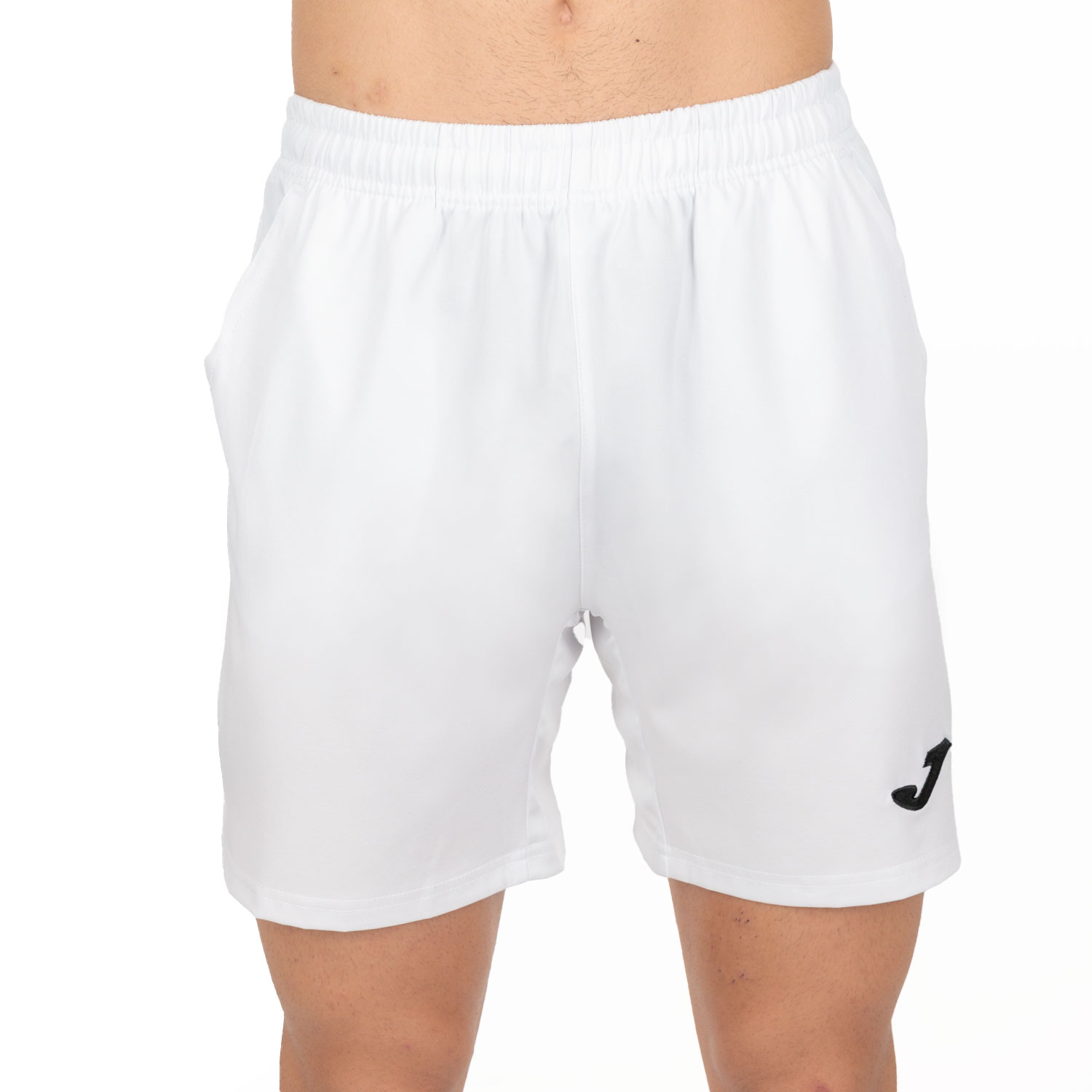 Joma Master 8in Shorts - Ice White/Black