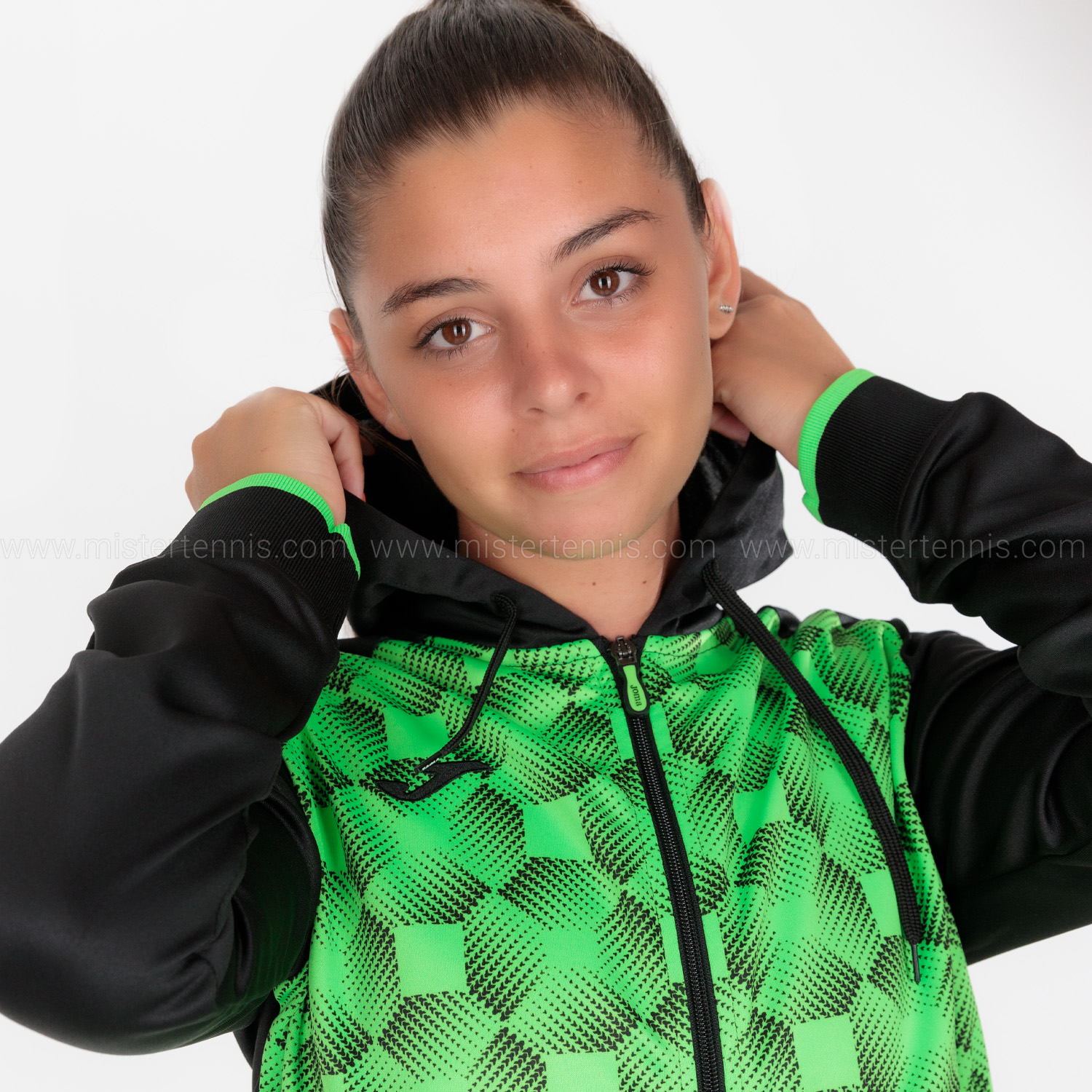 Joma Supernova III Jacket - Black/Fluor Green