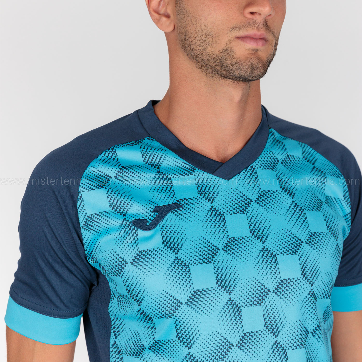 Joma Supernova III T-Shirt - Navy/Fluor Turquoise