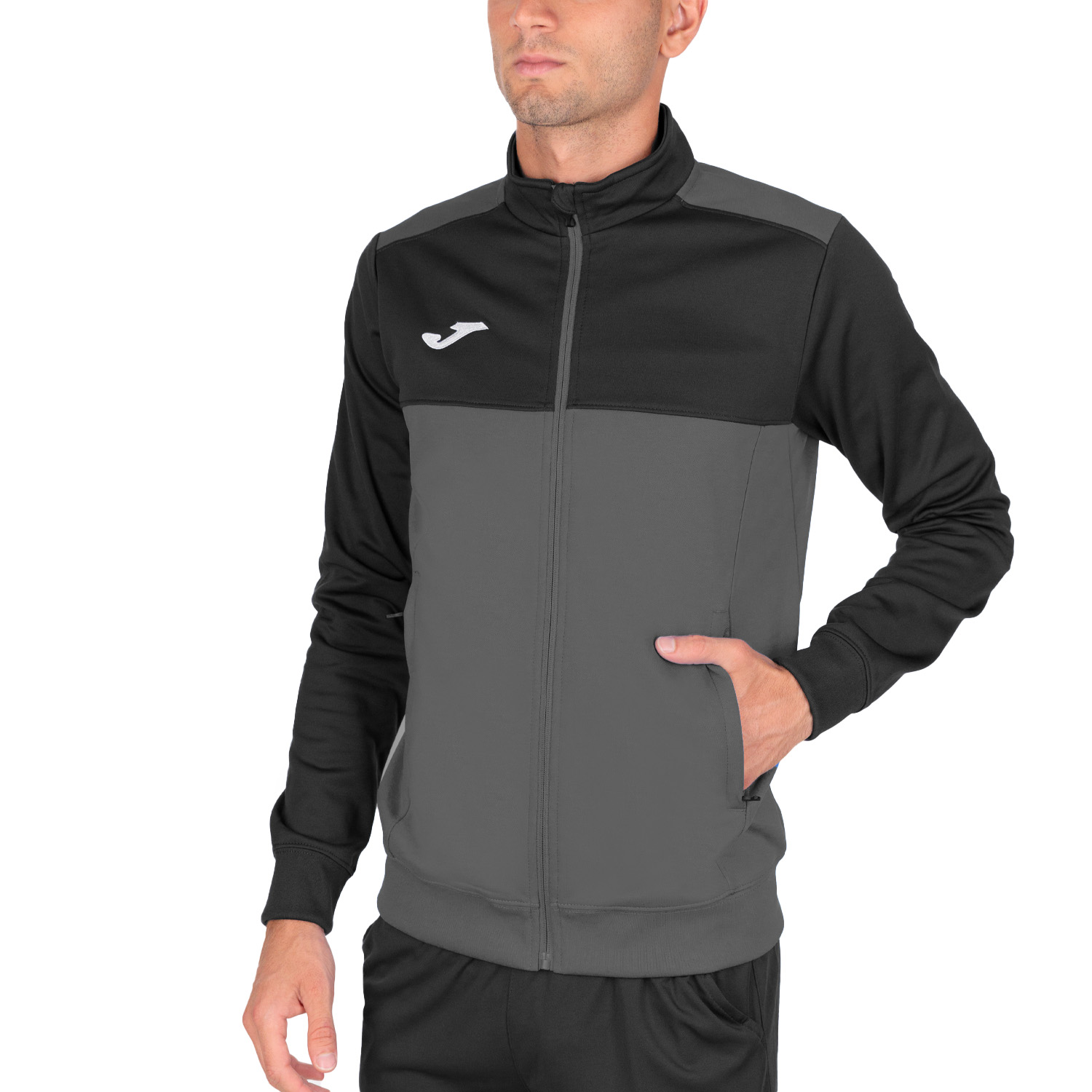 Joma Winner Jacket - Dark Grey/Black