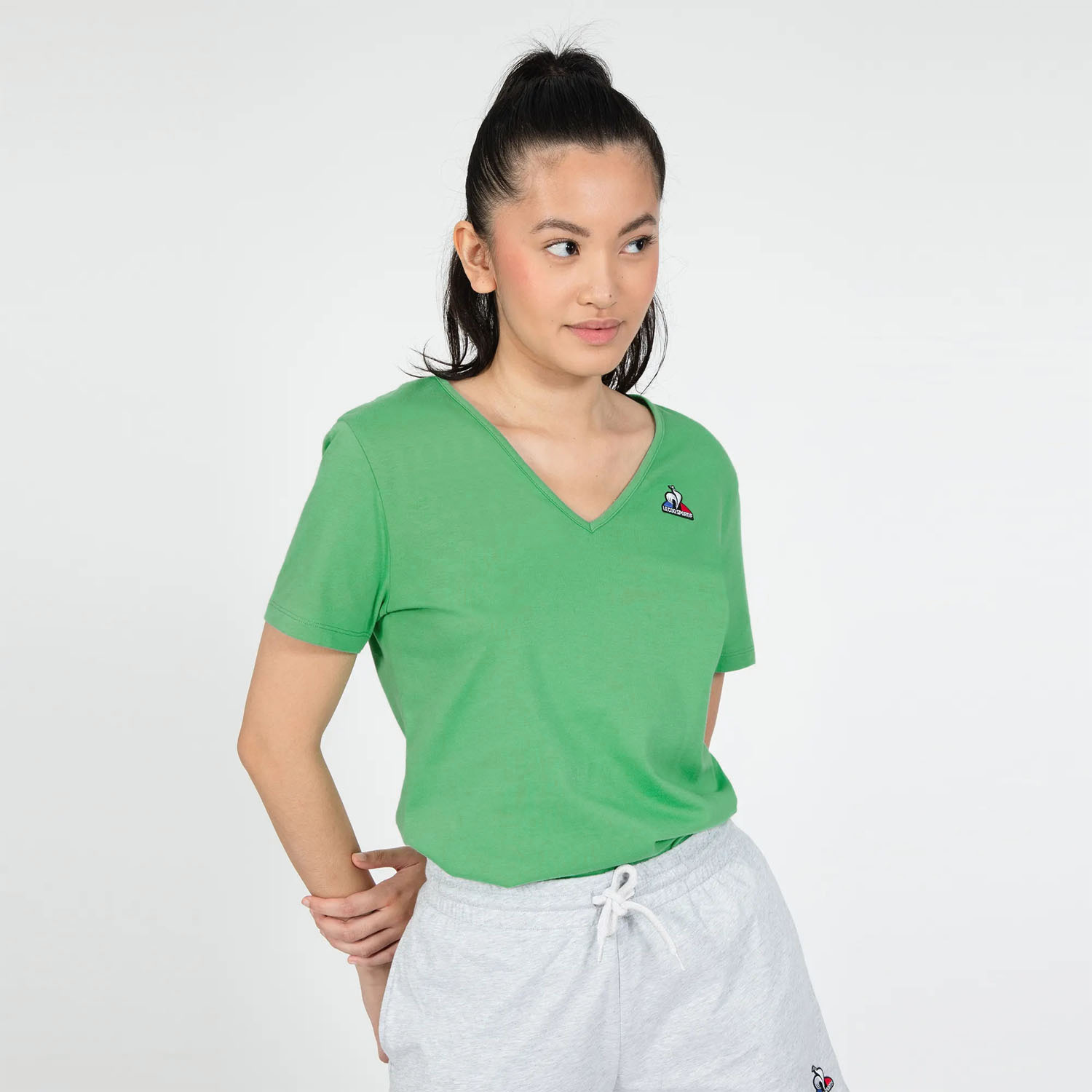 Le Coq Sportif Histoire De Saison Logo Camiseta - Vintage Green