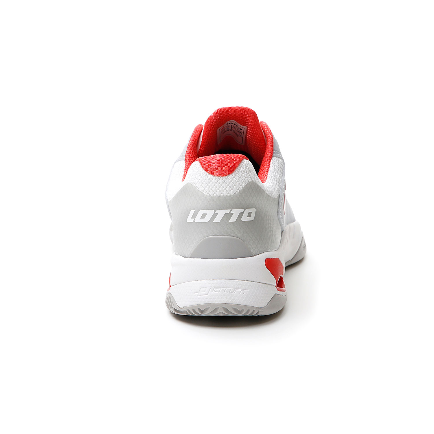 Lotto Mirage 100 Clay - All White/Red Poppy