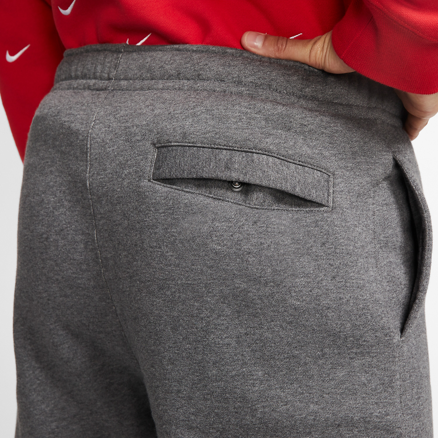 Nike Club Logo Pants - Charcoal Heather/Anthracite/White