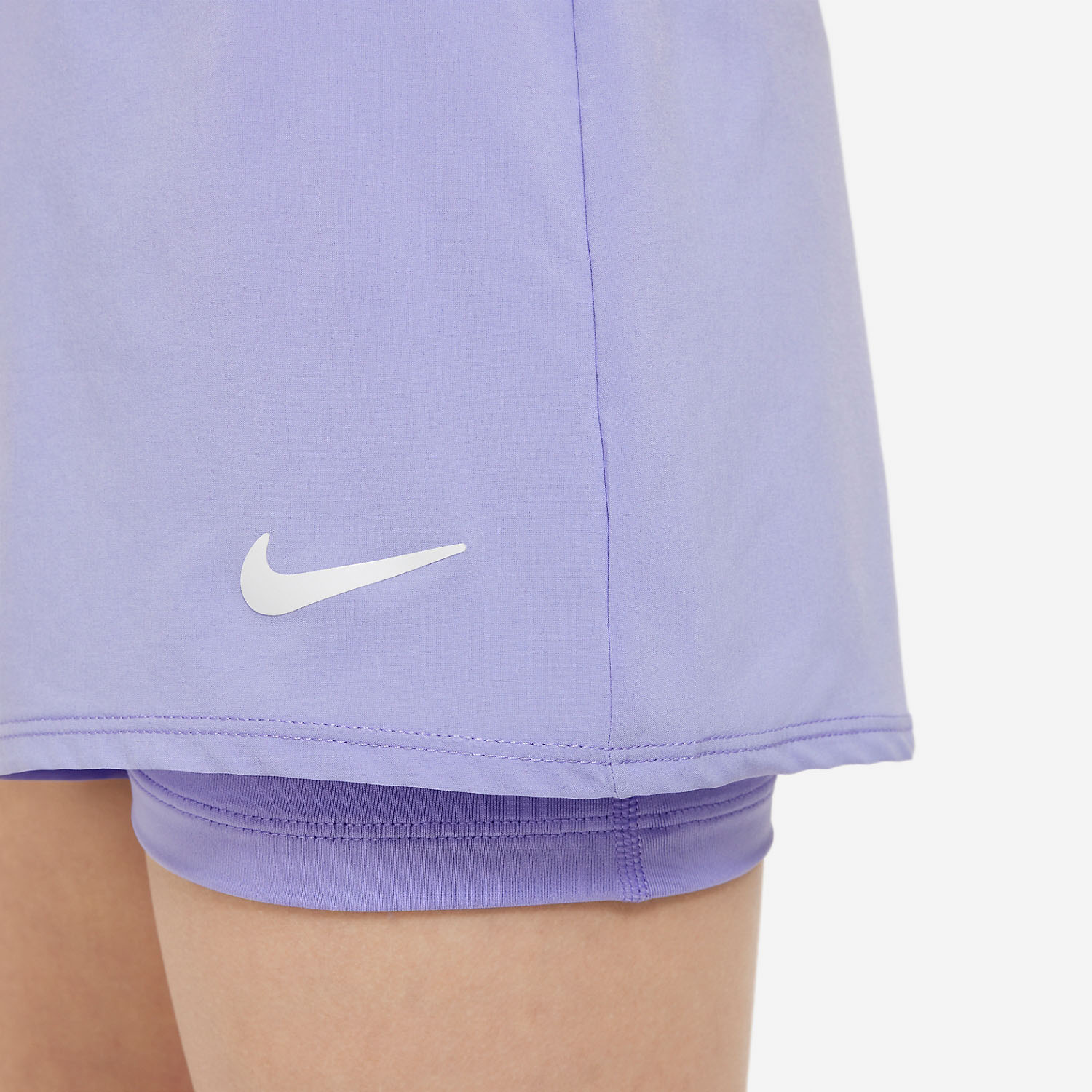 Nike Girls' Dri-FIT Victory Shorts (Bleached Coral/White)