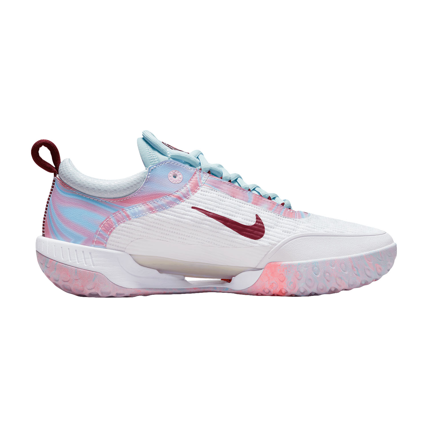 Nike Court Zoom NXT Women's Tennis Shoes - White/Dark Beetroot