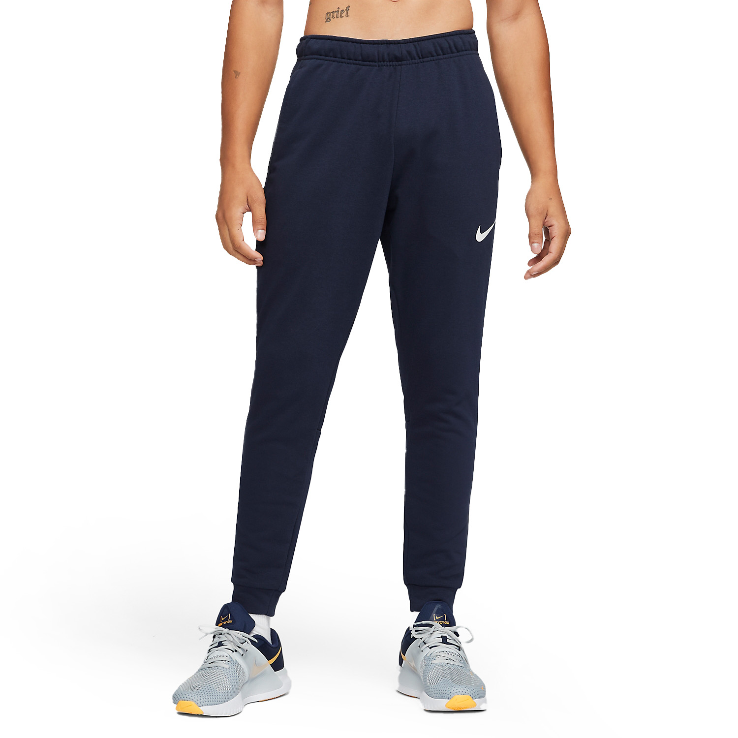 Nike Dri-FIT Pantaloni - Obsidian/White