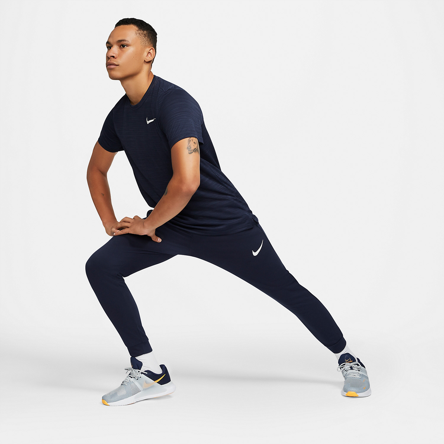 Nike Dri-FIT Pantalones - Obsidian/White