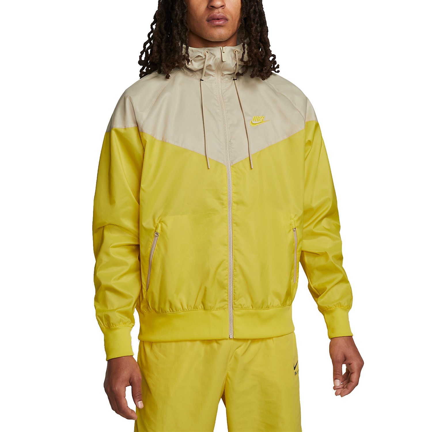 nike windbreaker yellow