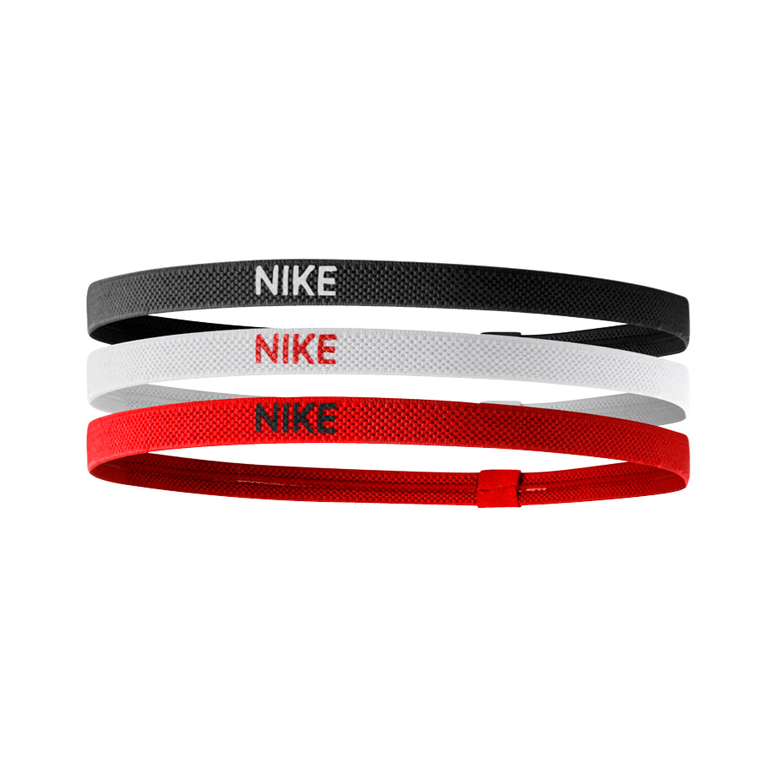 Nike Logo 2.0 x 3 Mini Bandas - Black/White/University Red