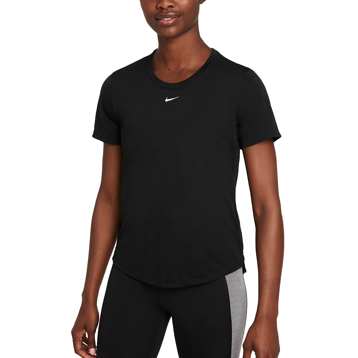 Nike Dri-FIT One Women's Tennis T-Shirt - Black/White