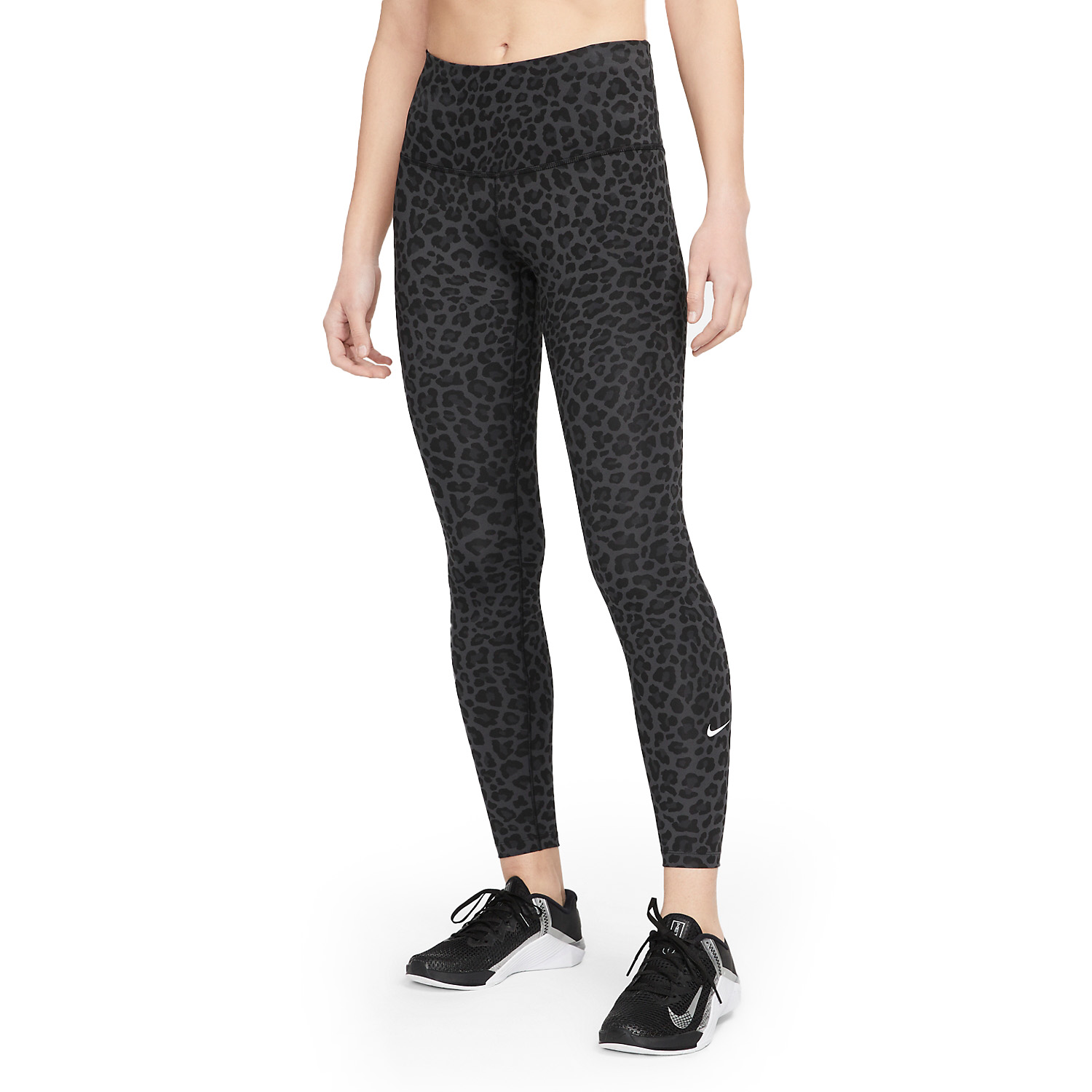 Nike Dri-FIT One Women's Tennis Tights Dark Smoke Grey/White