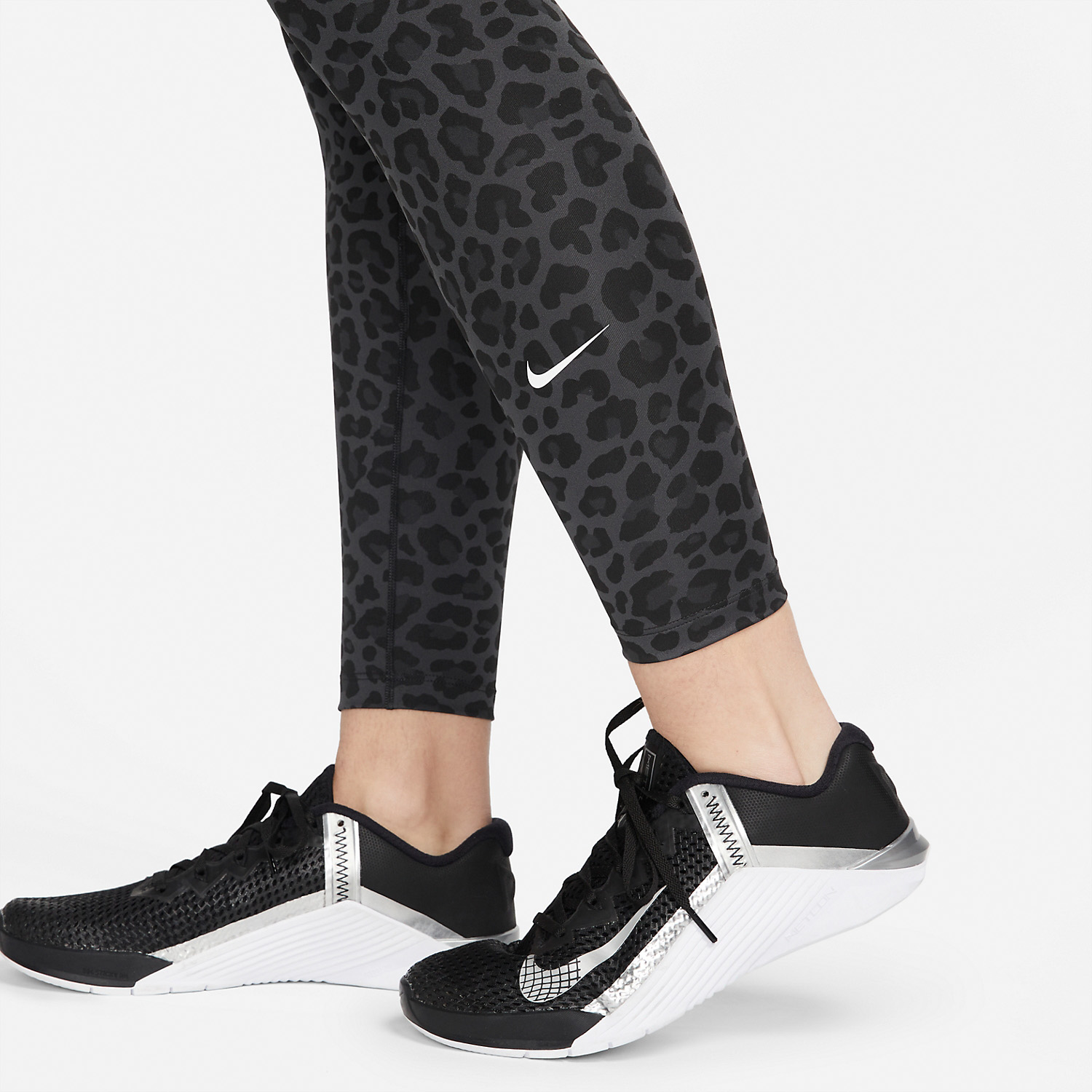 Nike Dri-FIT One Women's Tennis Tights - Dark Smoke Grey/White