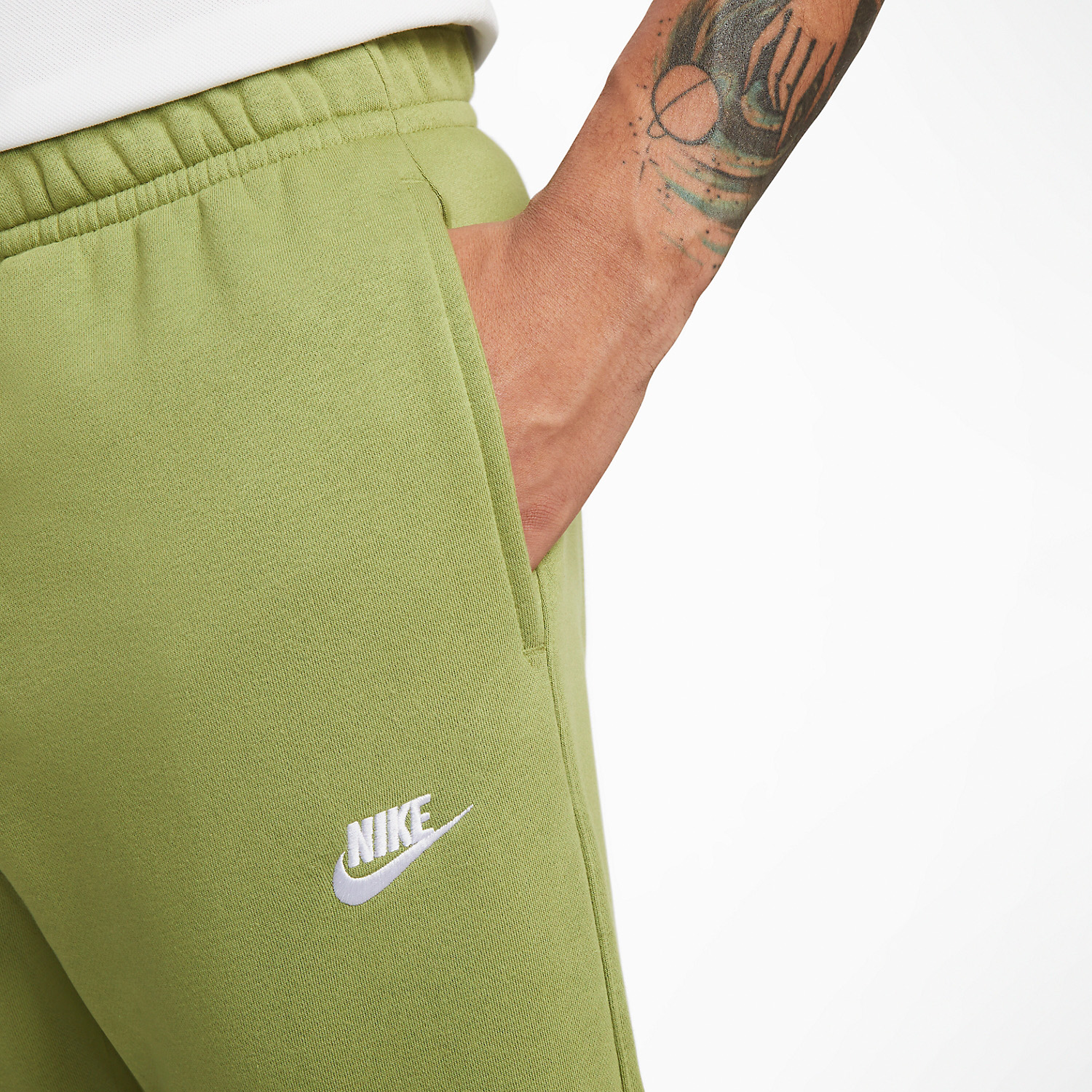 Nike Sportswear Club Men's Tennis Pants - Alligator/White