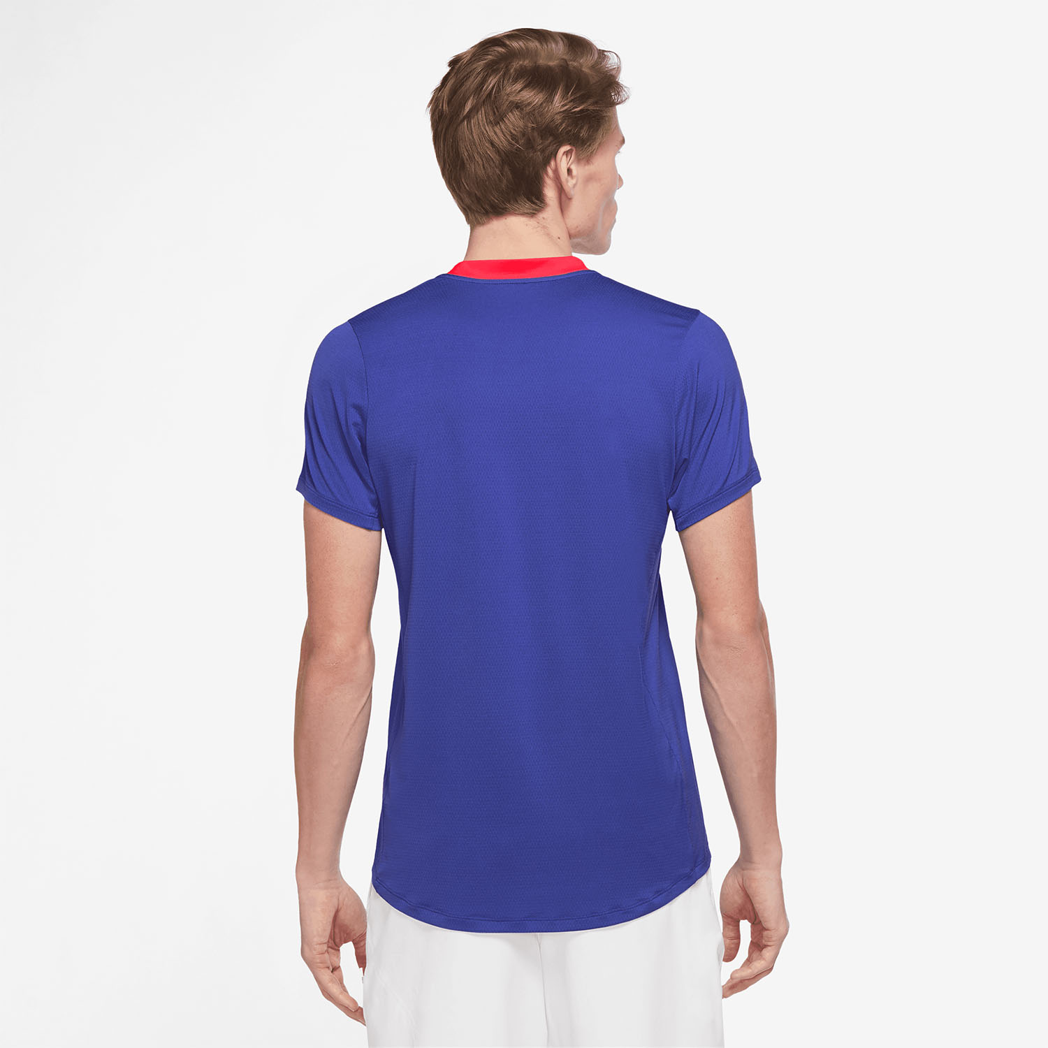 Nike Dri-FIT Advantage Men's Tennis T-Shirt Lapis/Bright Crimson