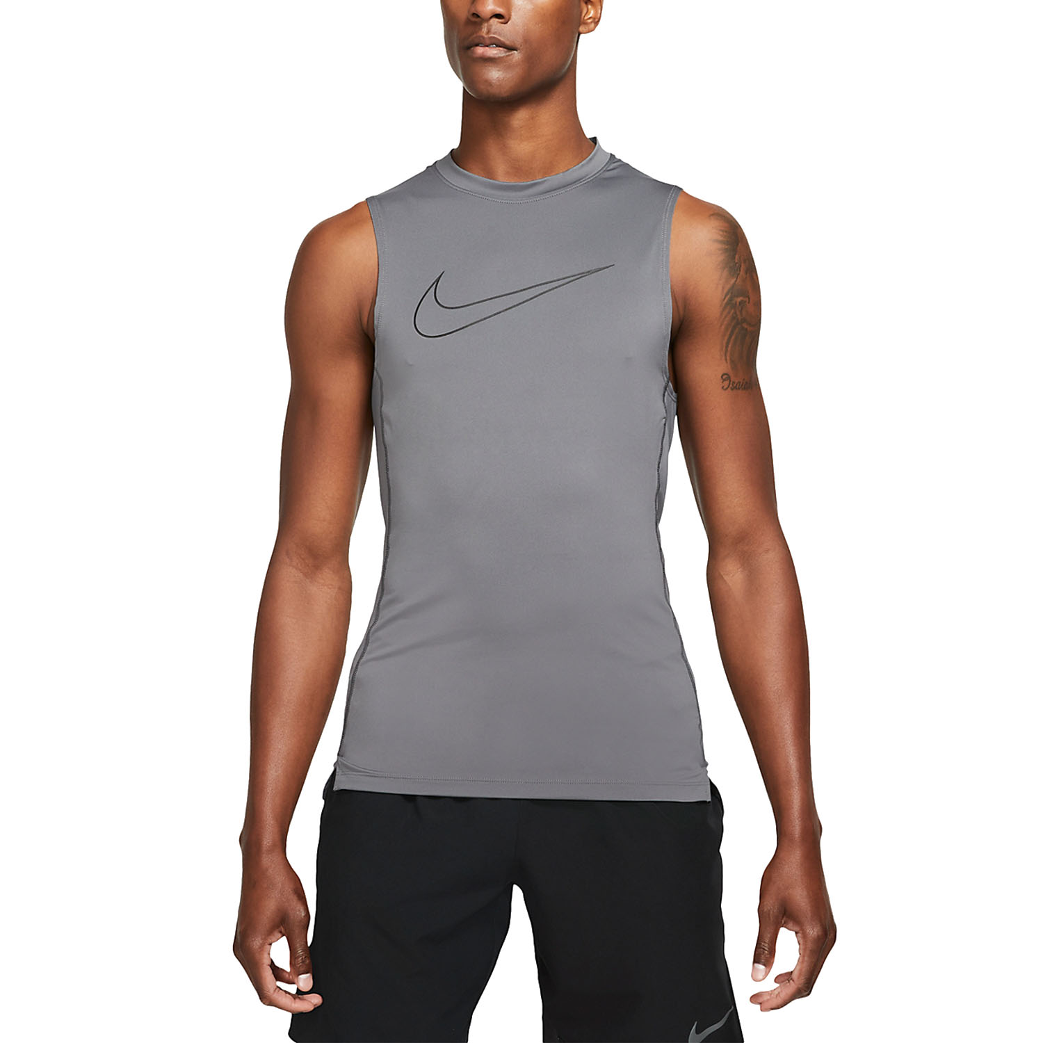 Nike Pro Dri-FIT Men's Tennis Tank - Iron Grey/Black