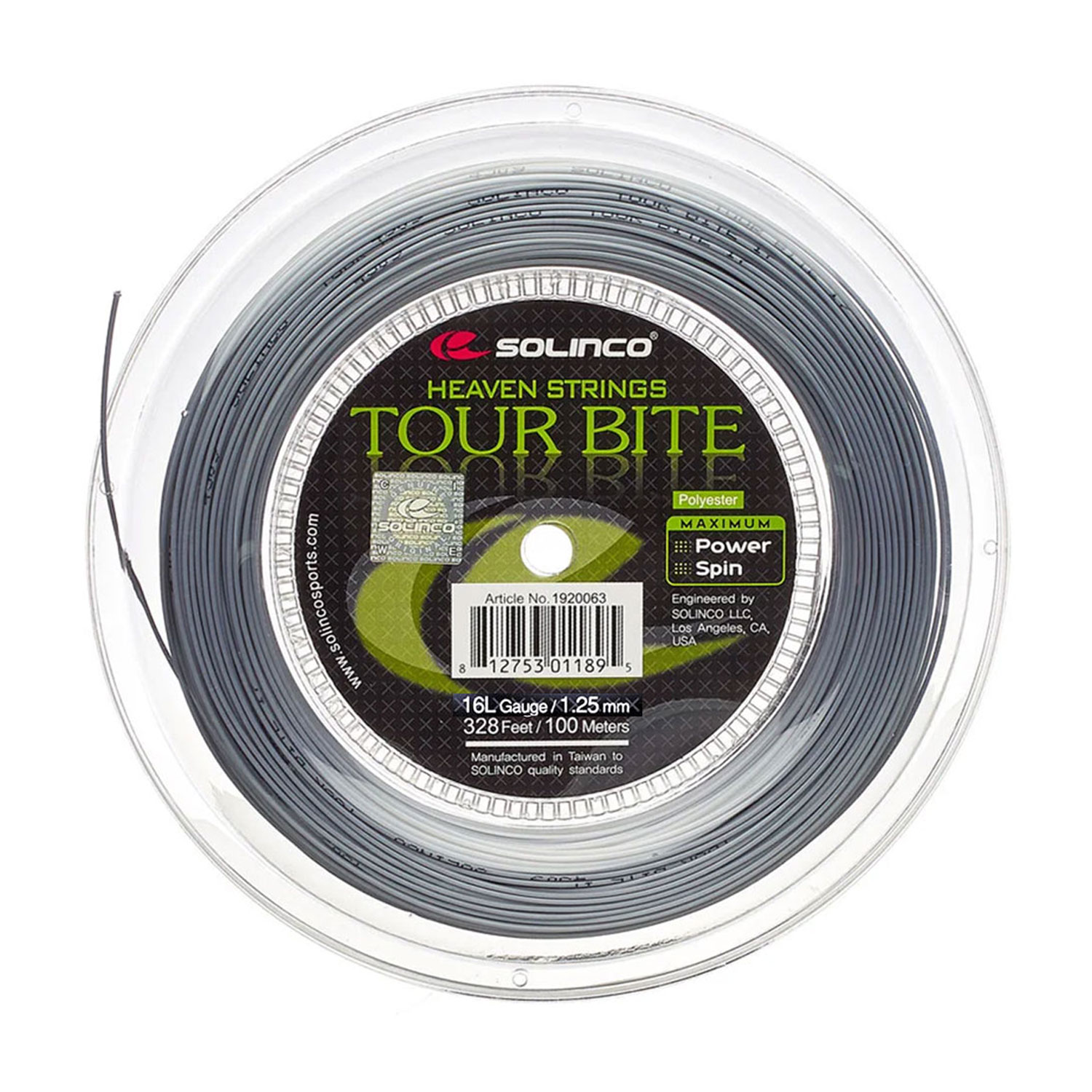 Solinco Tour Bite Mini 1.25 100 m Reel - Grey