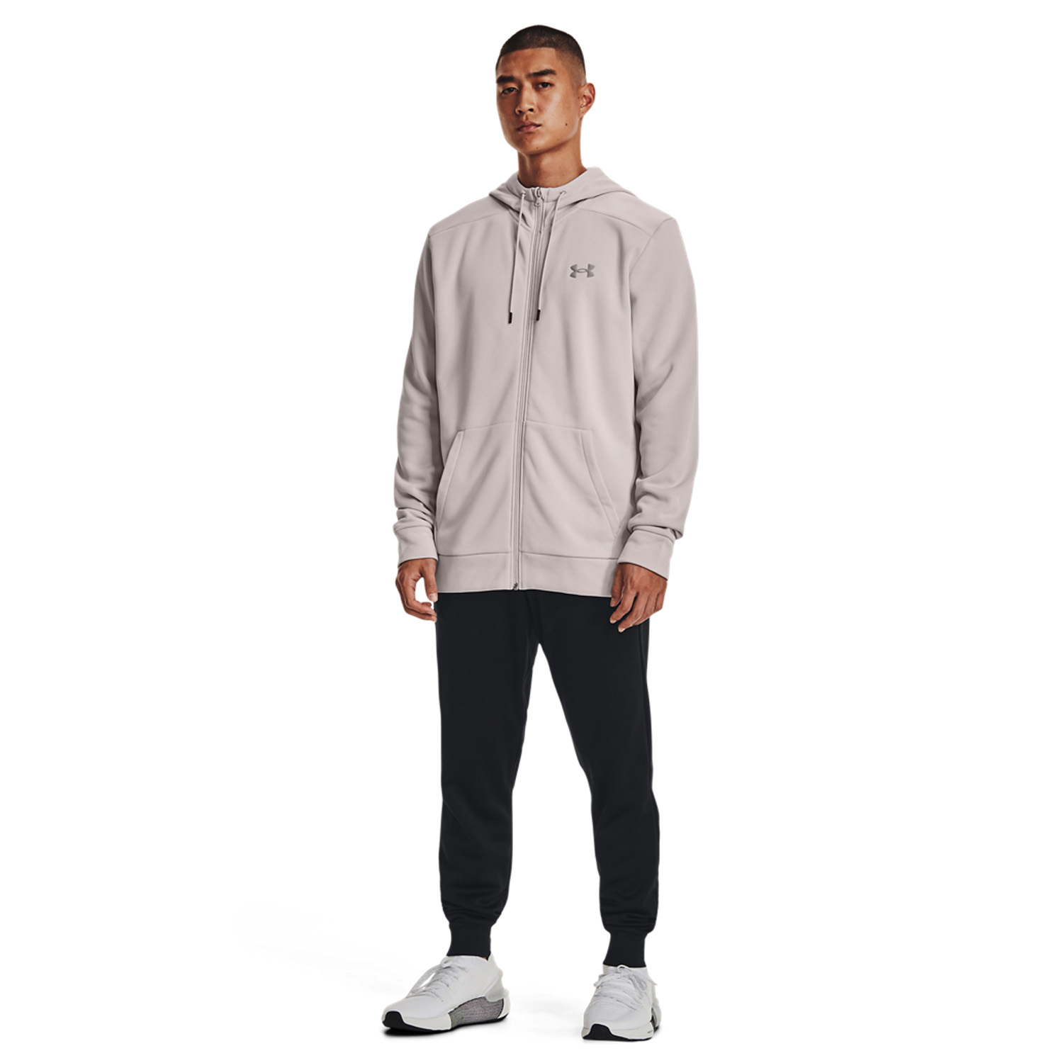 Under Armour Logo Men s Tennis Hoodie Ghost Gray Pewter