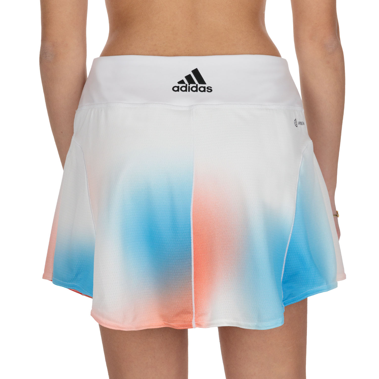adidas Melbourne Women's Tennis Skirt - White/Black/Vivid Red