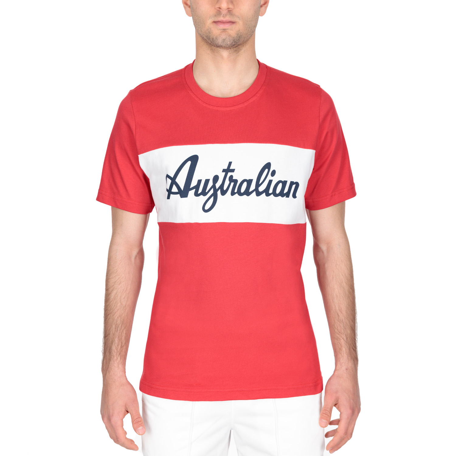 Australian Print T-Shirt - Tango Red