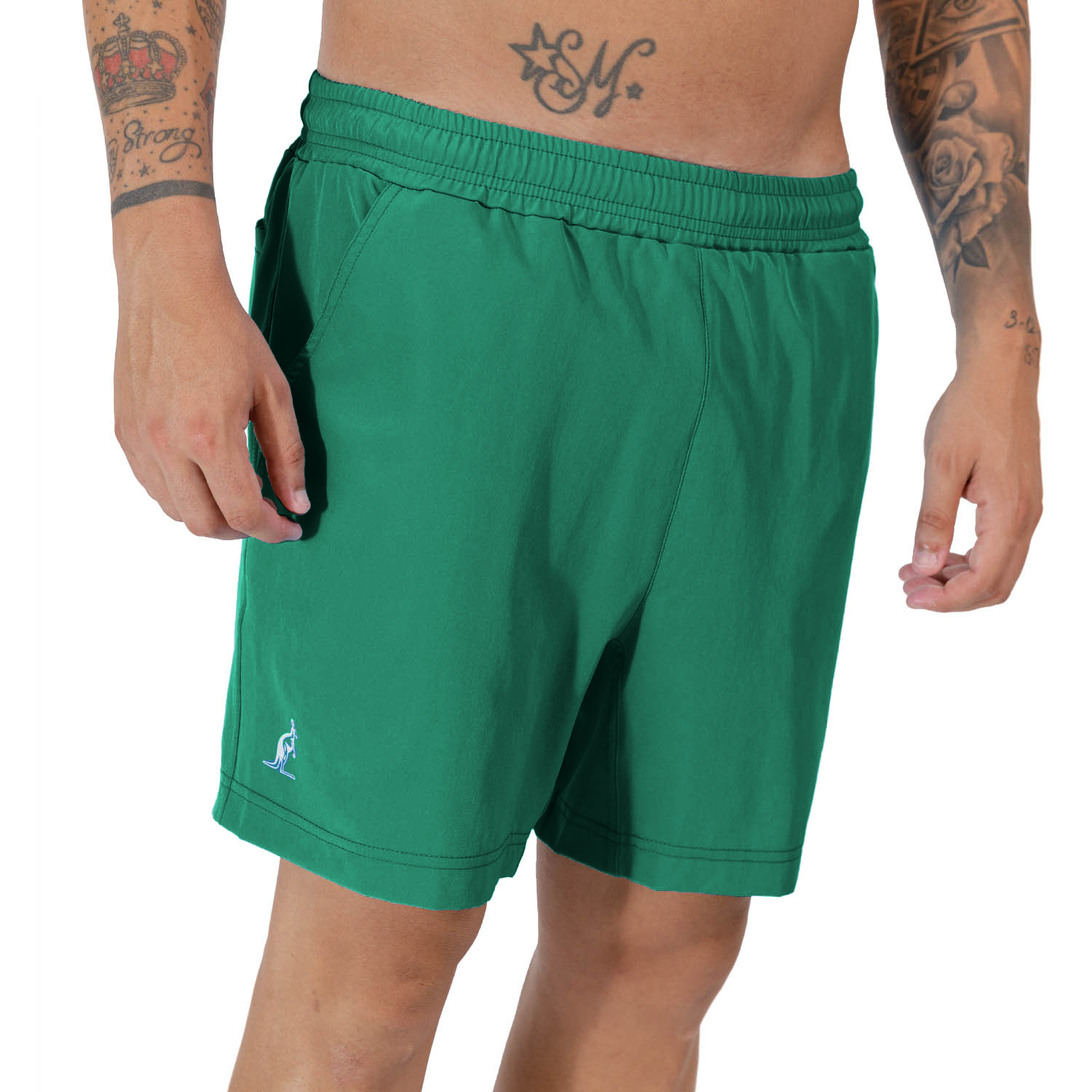 Australian Slam Men's Tennis Shorts - Verde Oltremare