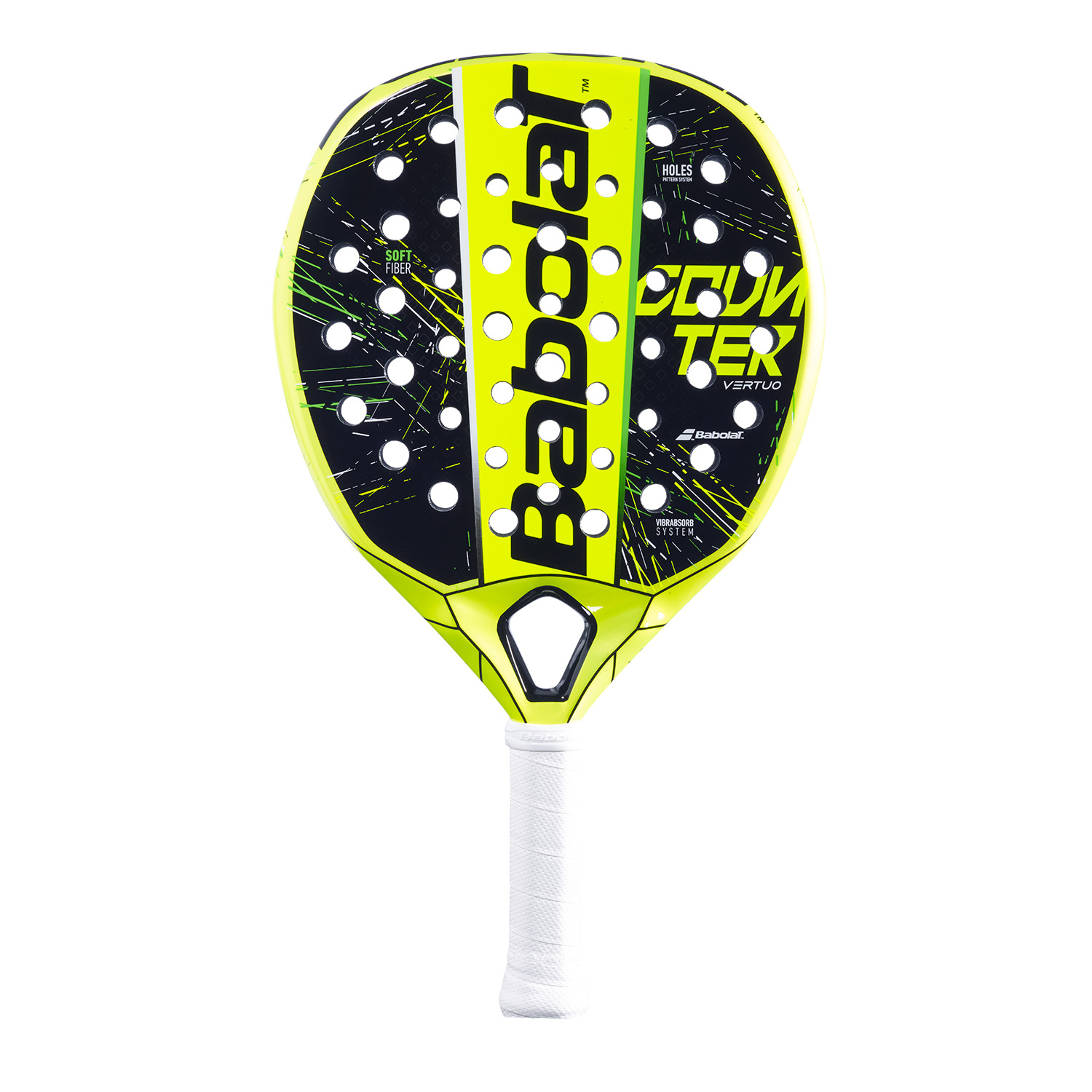 Babolat Counter Vertuo Padel Racket - Black/Fluo