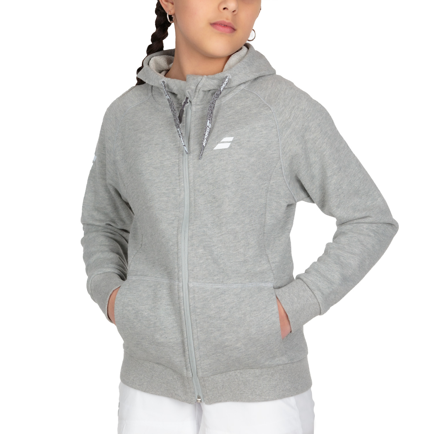 Babolat Exercise Hoodie Girl - High Rise Heather