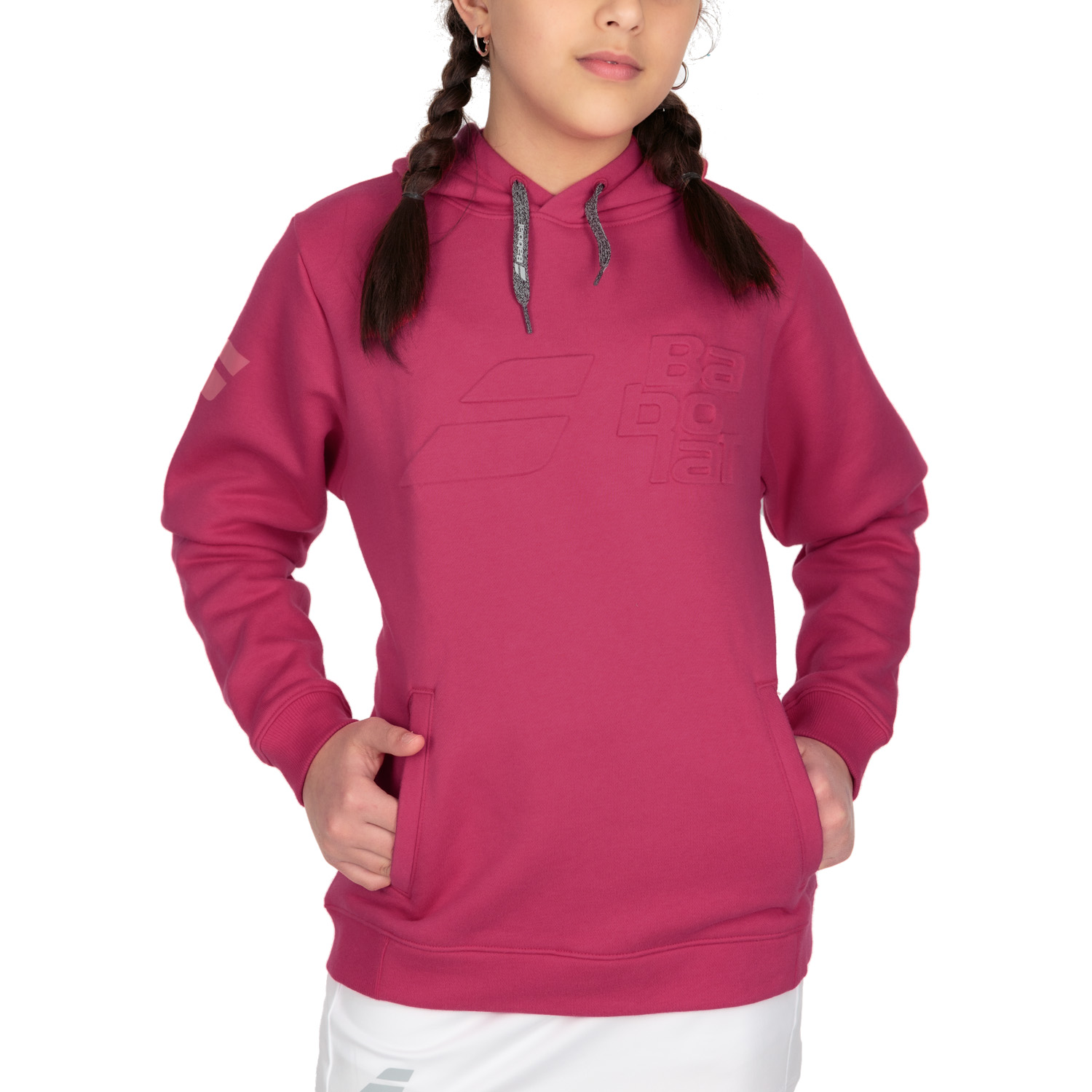 Babolat Exercise Hoodie Girl - Red Rose