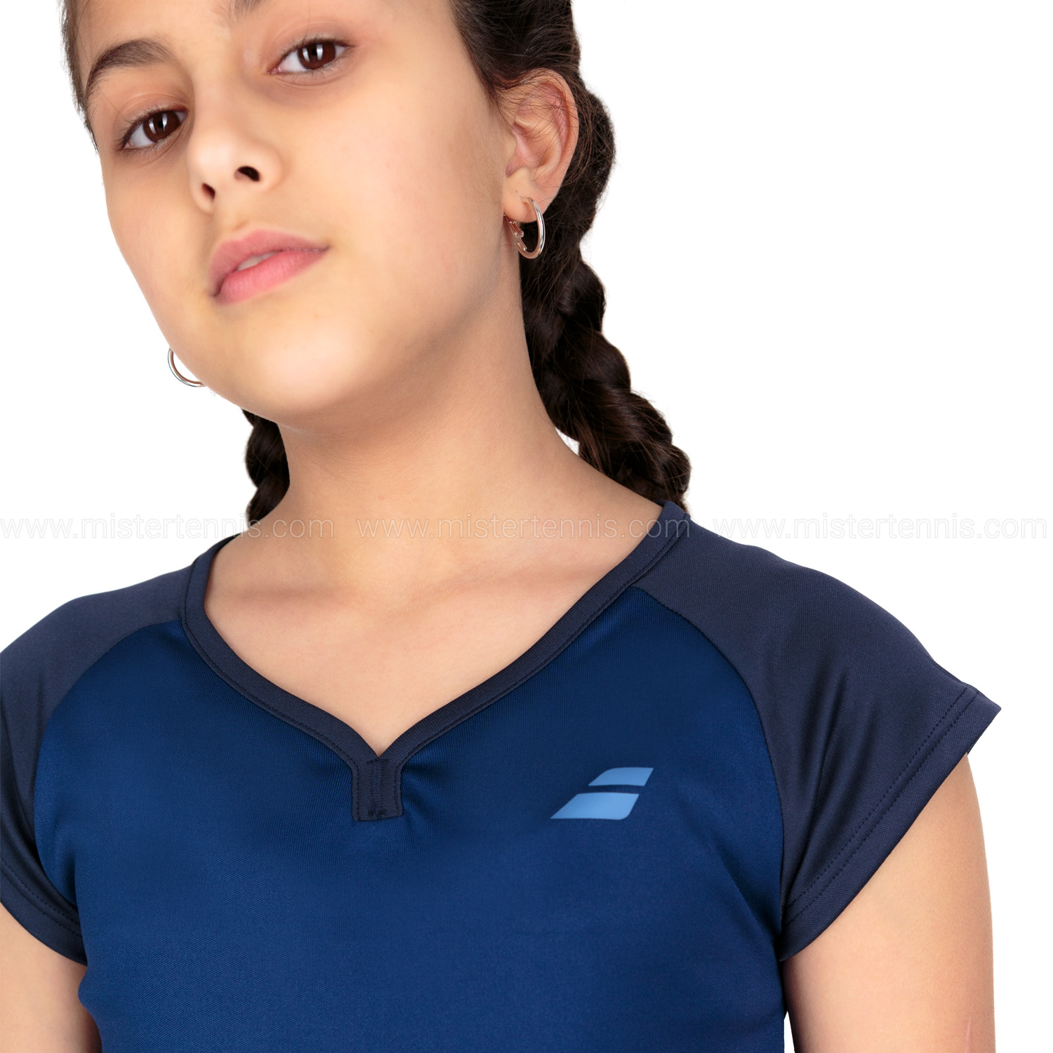 Babolat Play Cap T-Shirt Girl - Estate Blue