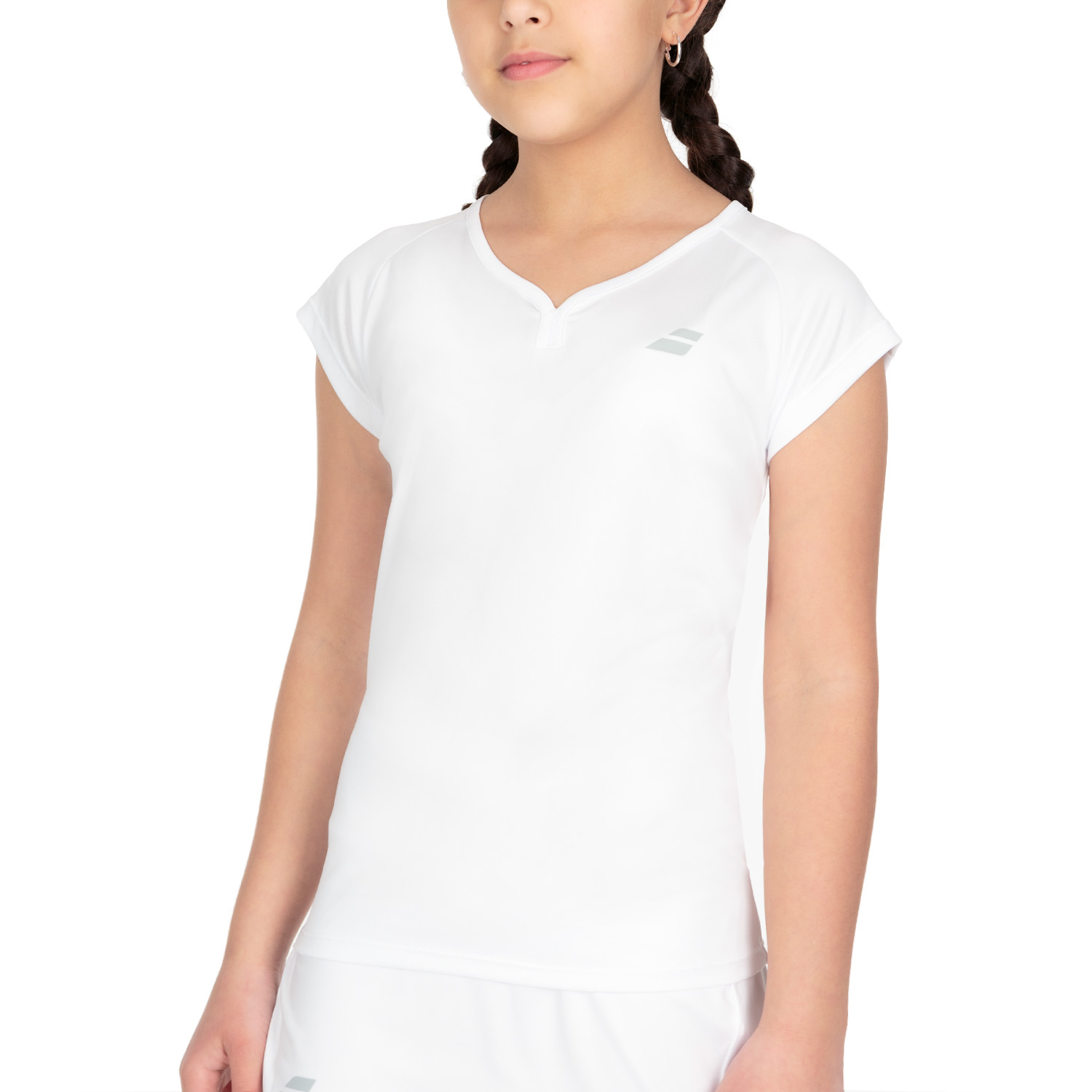 Babolat Play Cap Maglietta Bambina - White