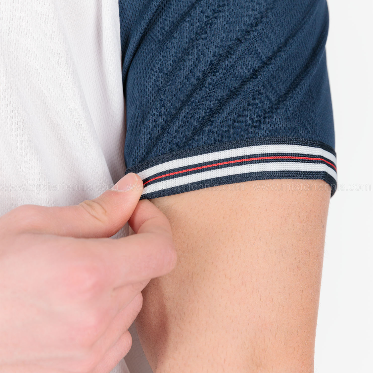 Fila Alfie Men's Tennis T-Shirt White/Peacoat Blue