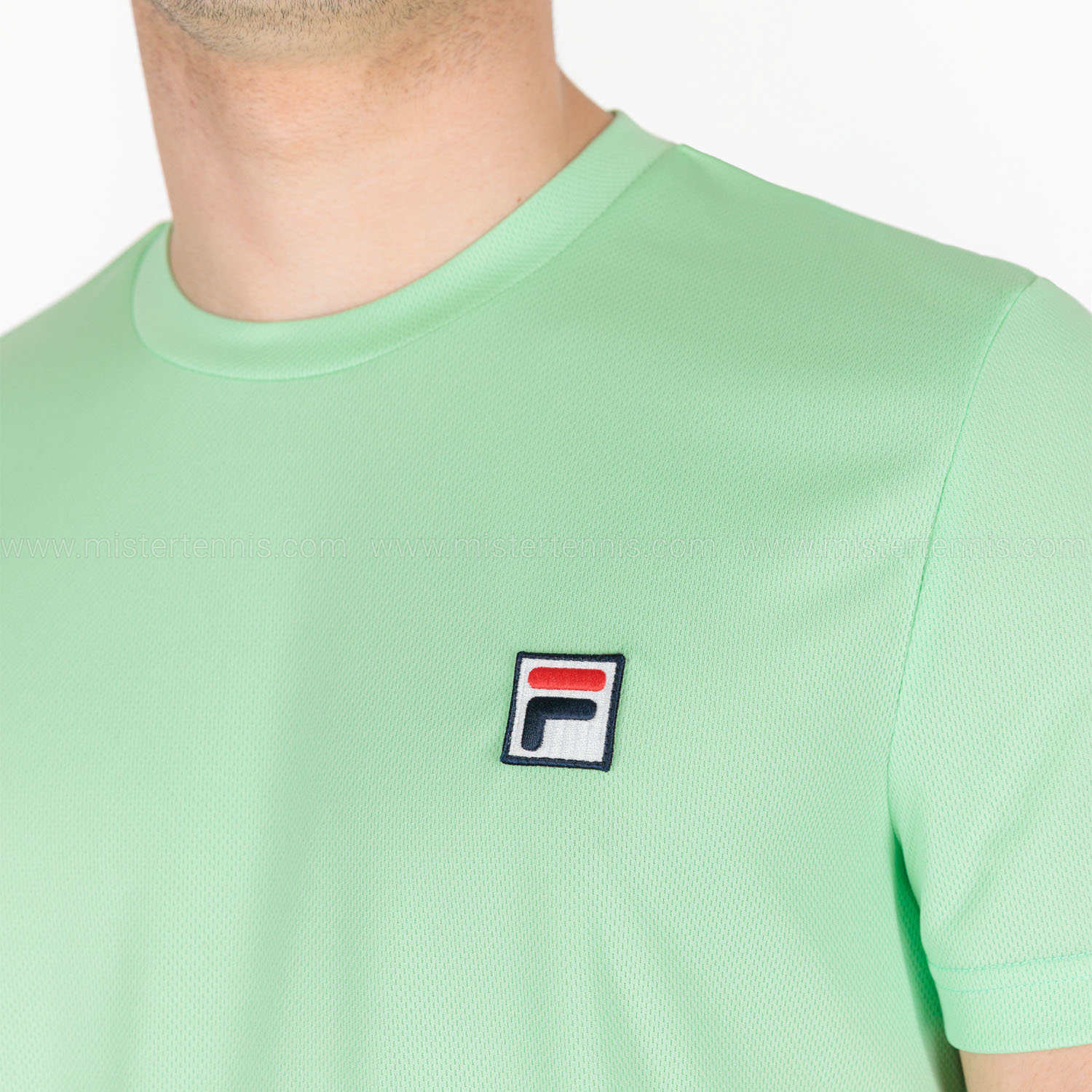 Fila Dani Men s Tennis T Shirt Green Ash