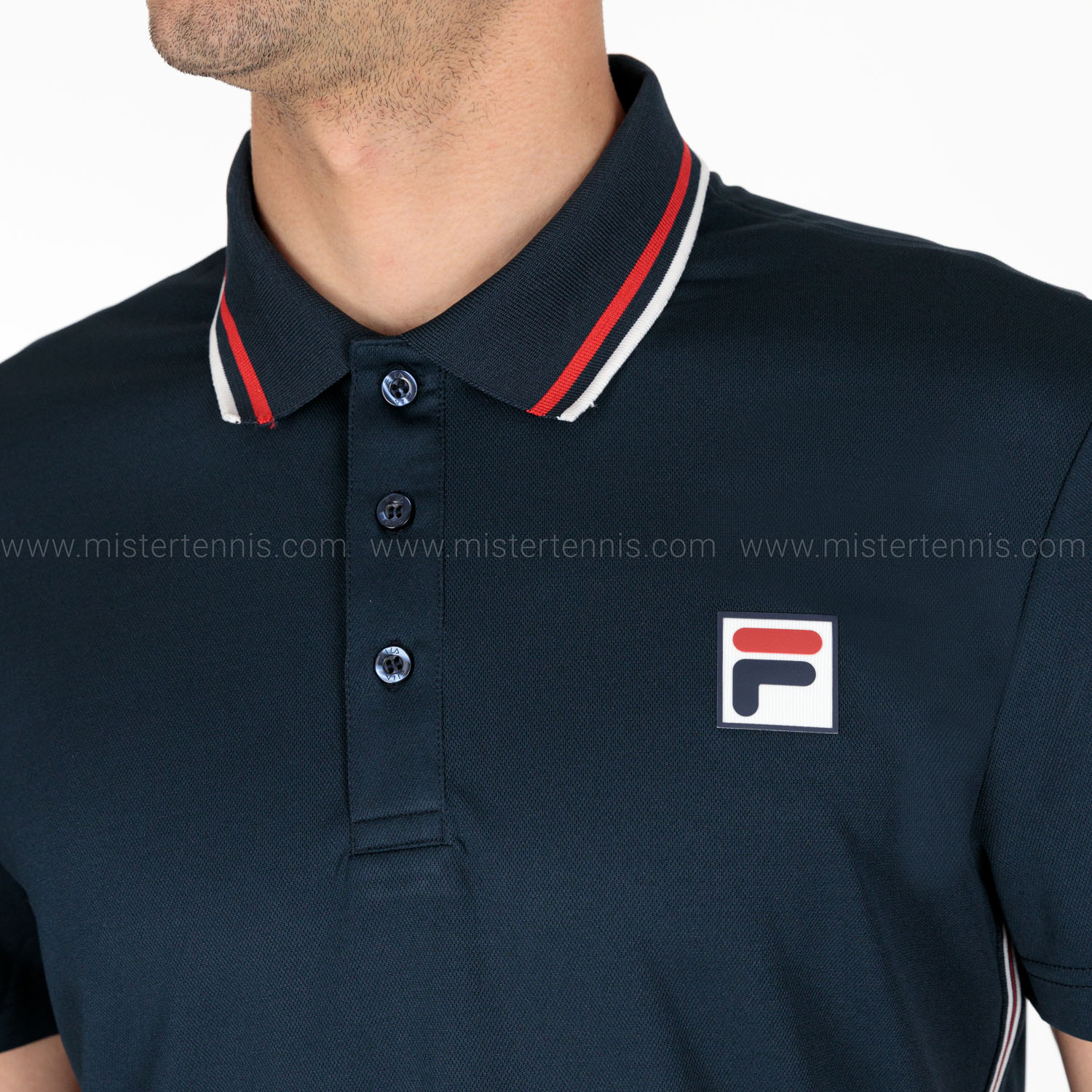 Megalopolis Voorkomen Attent Fila Jamie Men's Tennis Polo - Peacoat Blue