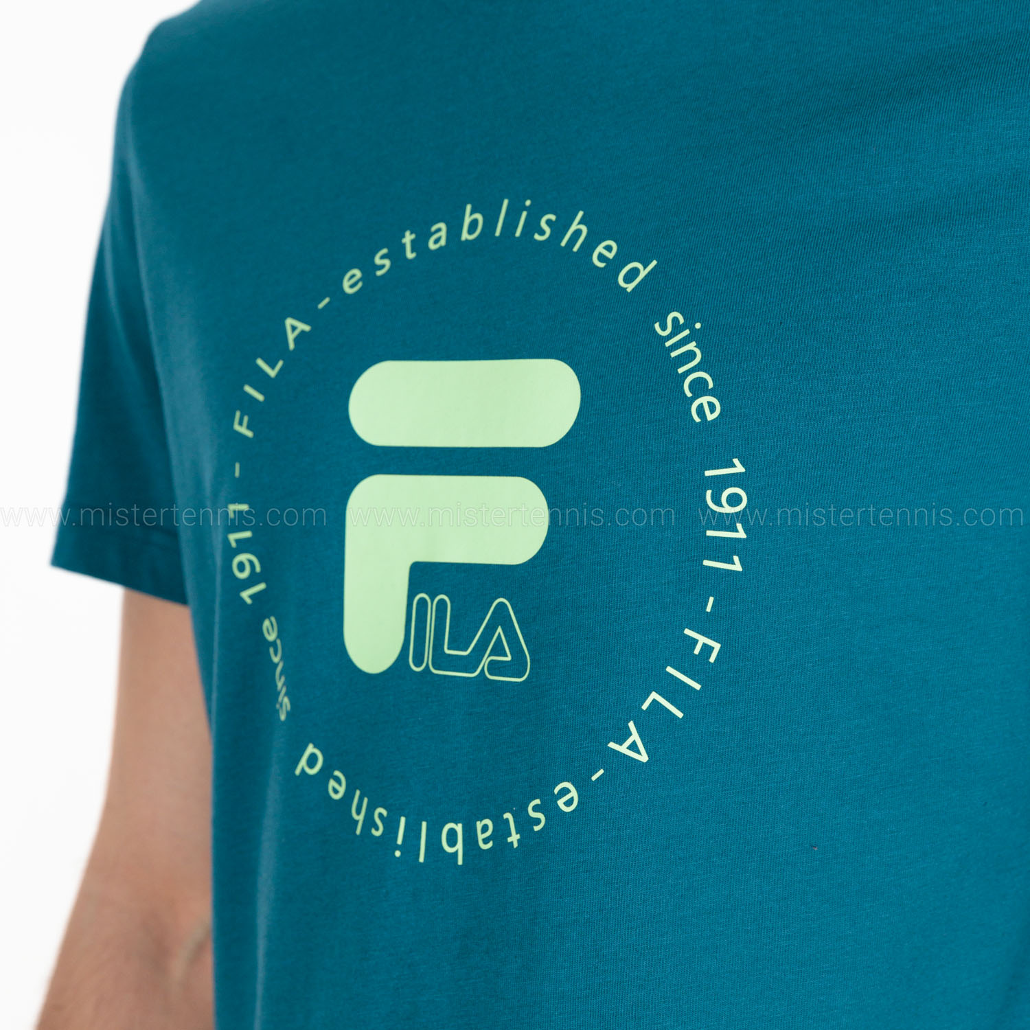 Fila Lasse Men's Tennis T-Shirt Blue Coral