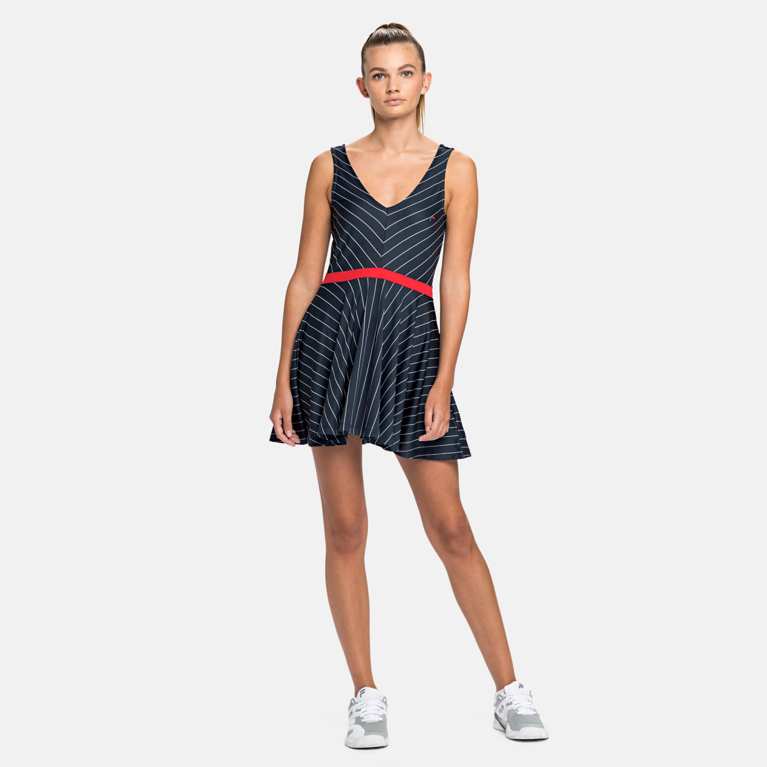 fila white line dress 130