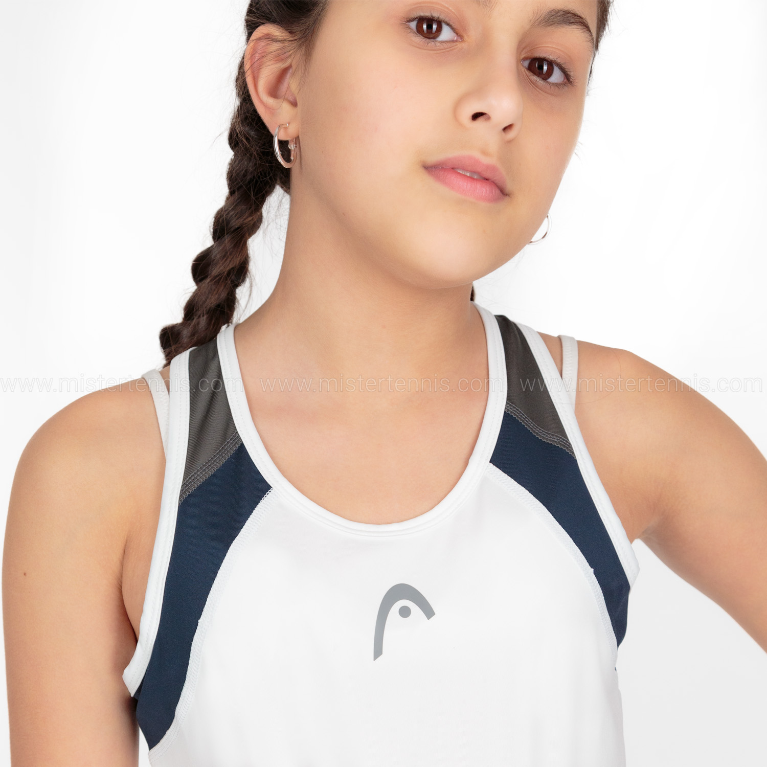 Head Club 22 Canotta Bambina - White/Dark Blue