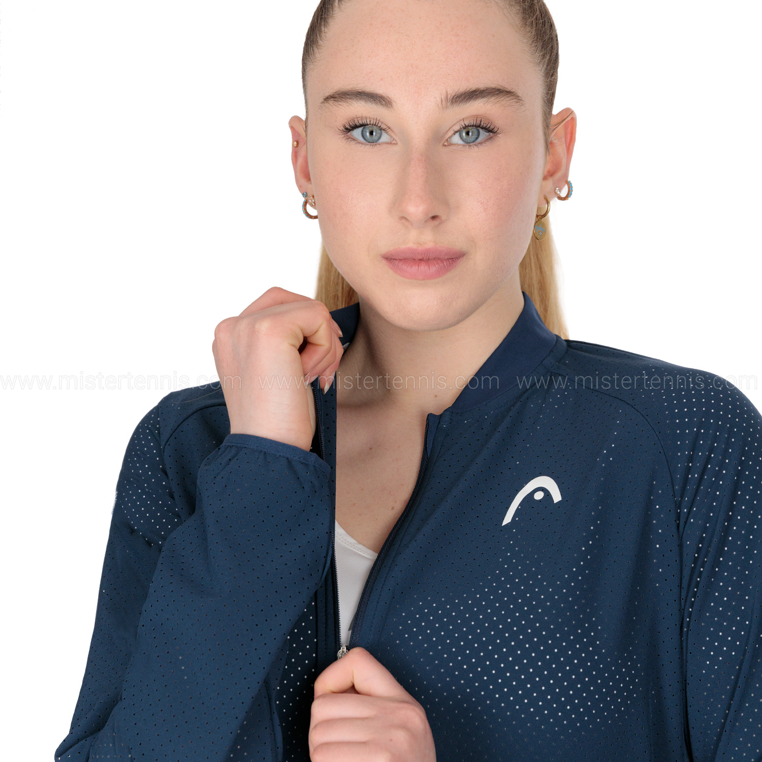 HEAD Lizzy Veste Courte Femme – Coupe Baseball, Respirante, Séchage Rapide (Noir Ou Autre Couleur)