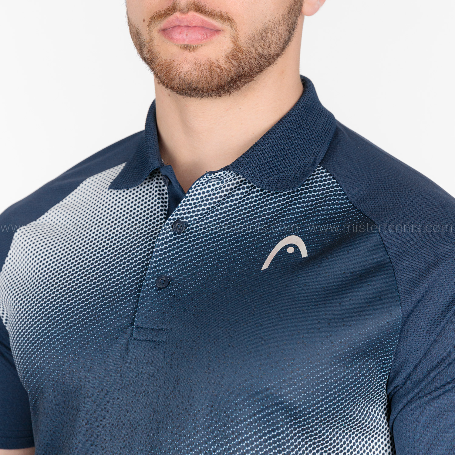 Head Performance Polo - Dark Blue/Print