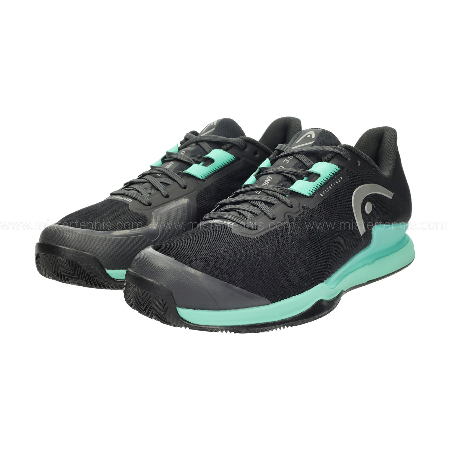 Head Sprint Pro 3.5 Clay Men's Tennis Shoes - Black/Teal