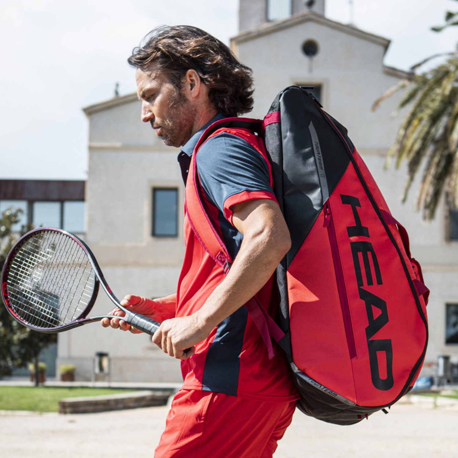 Head Tour Team x 9 Supercombi Bag - Black/Red