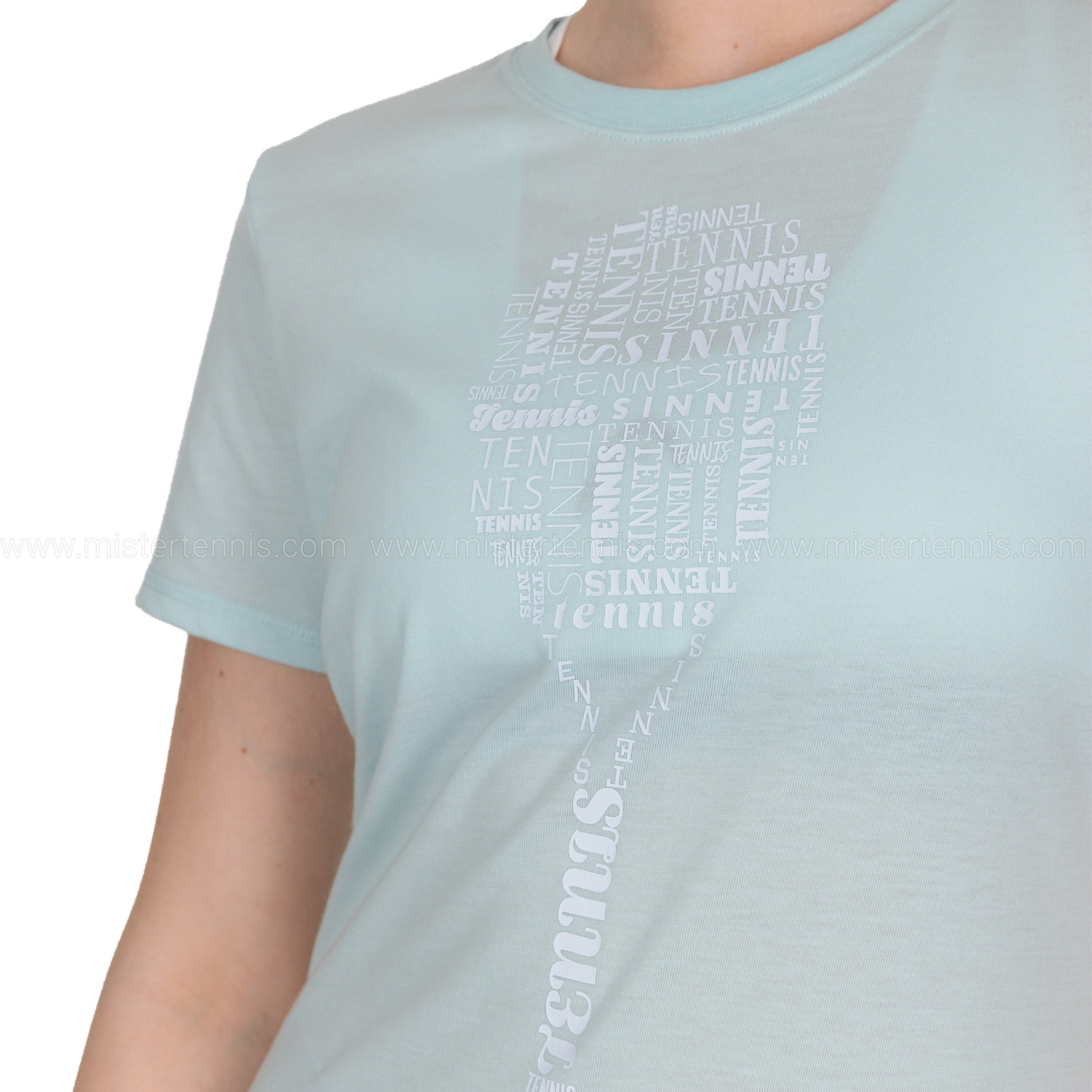 Head Typo Graphic Camiseta - Skyblue